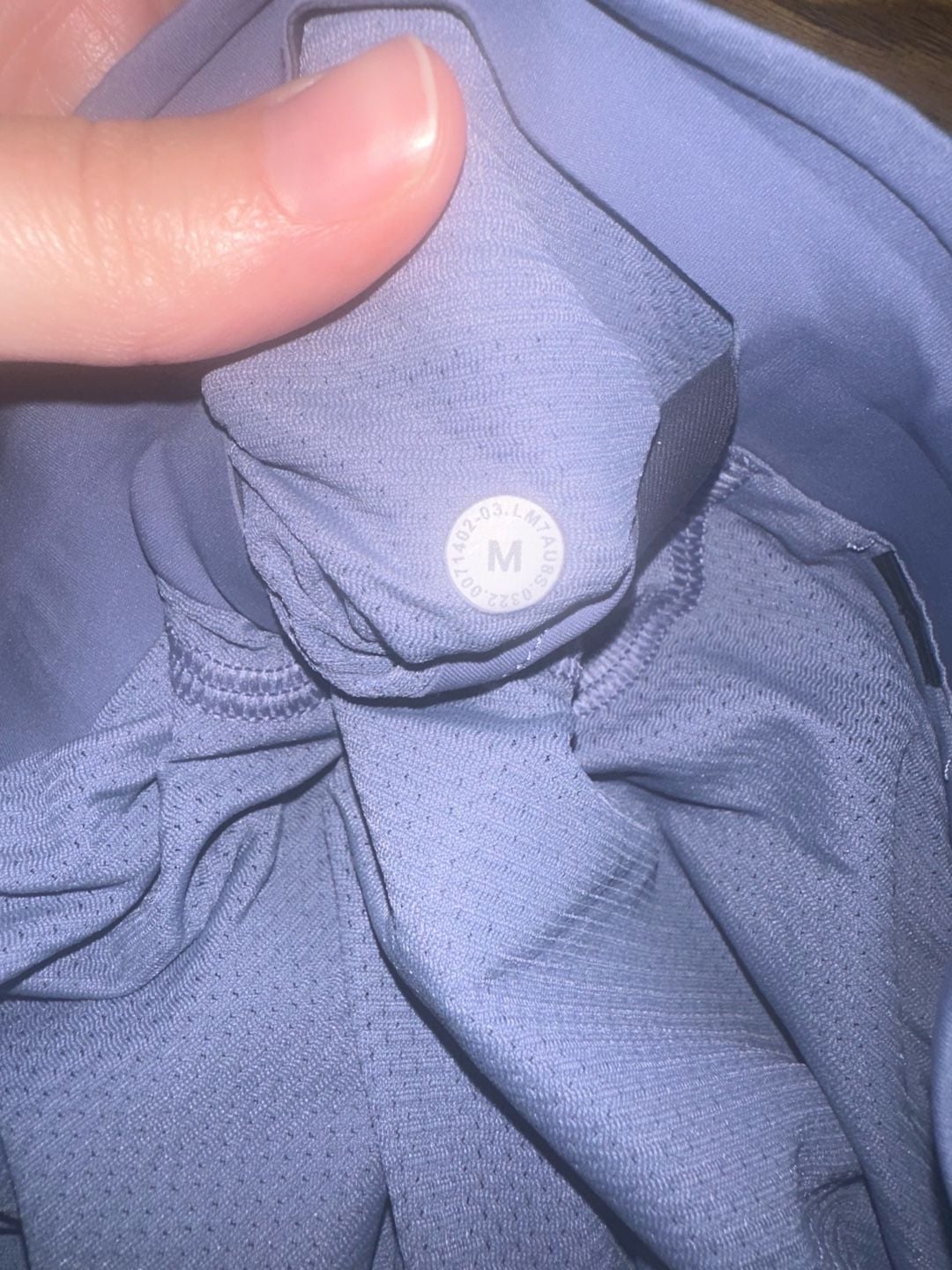 Lululemon mens Running Shorts Size M Blue Perforated Athletic 4