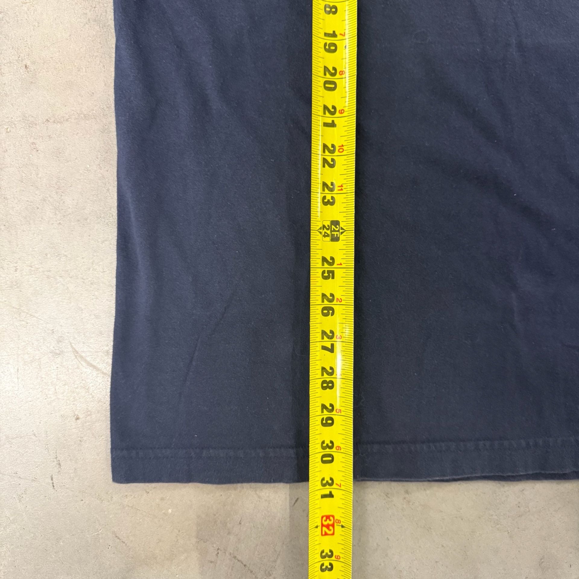 Chaps Ralph Lauren Long Sleeve T-Shirt Size L Navy Blue Logo Flag Graphic 5