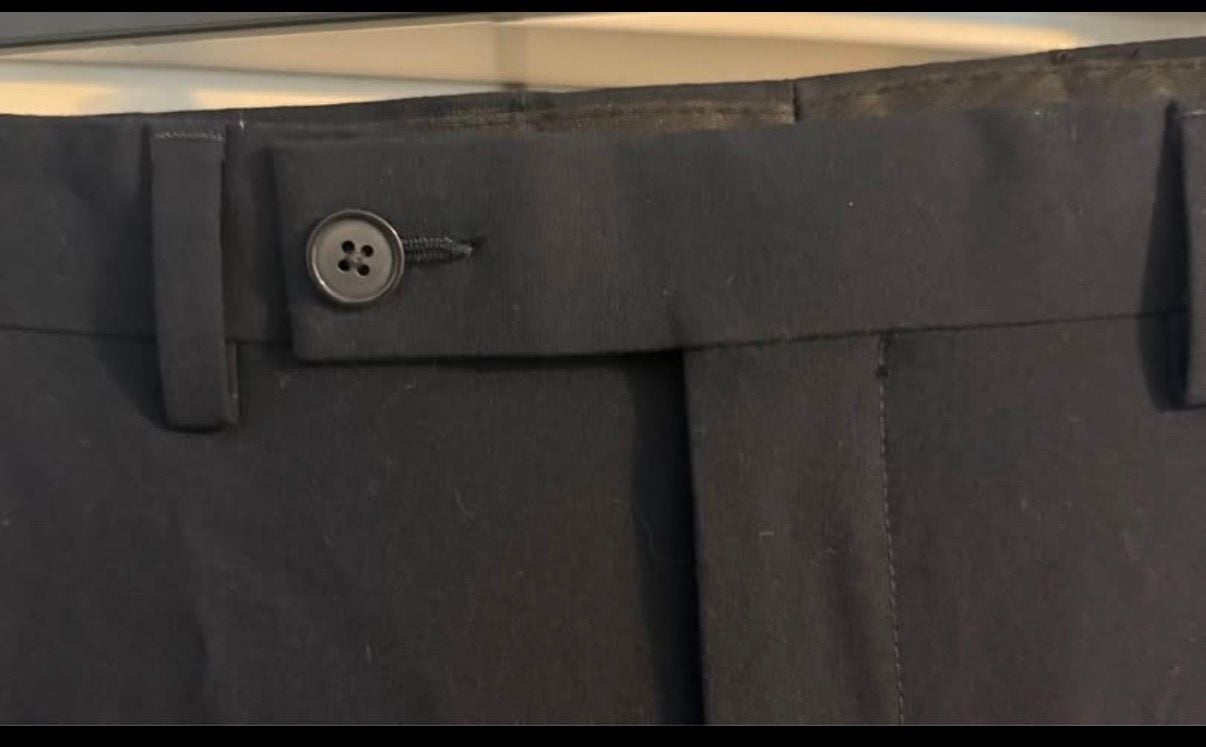 Van Heusen Flex Slim Fit Dress Pants 36W x 34L Navy Blue Suit Separates 5