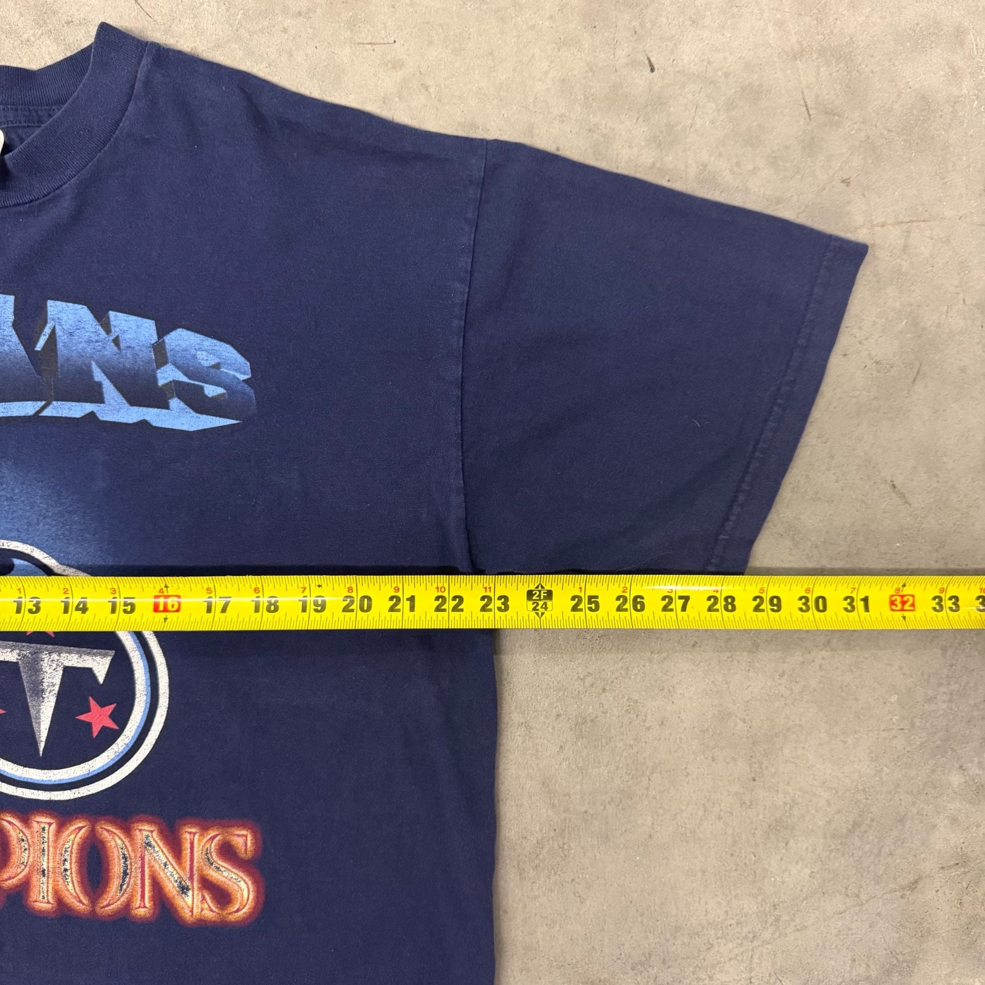 Cotton Park Tennessee Titans AFC Champions Size XL Navy Blue T-Shirt 7