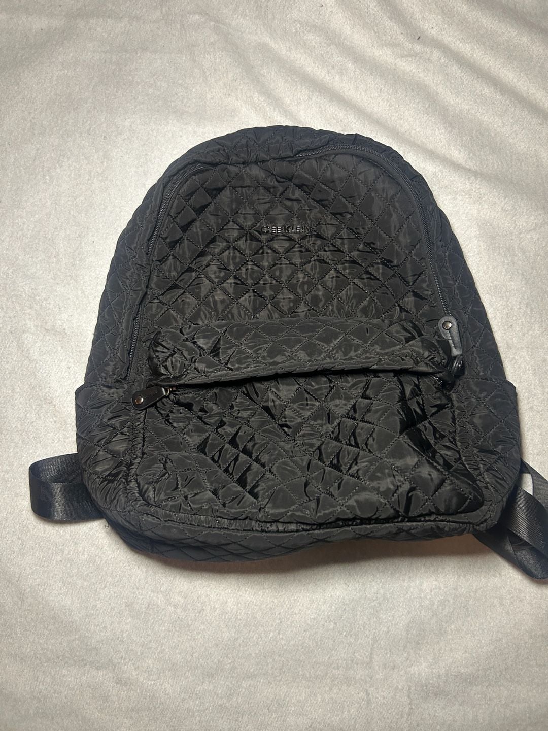 Cee Klein Quilted Nylon Backpack Black 2