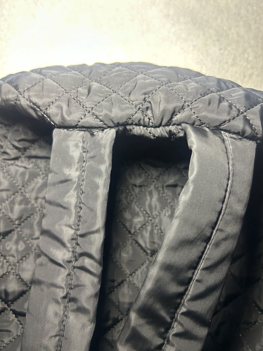 Cee Klein Quilted Nylon Backpack Black 7