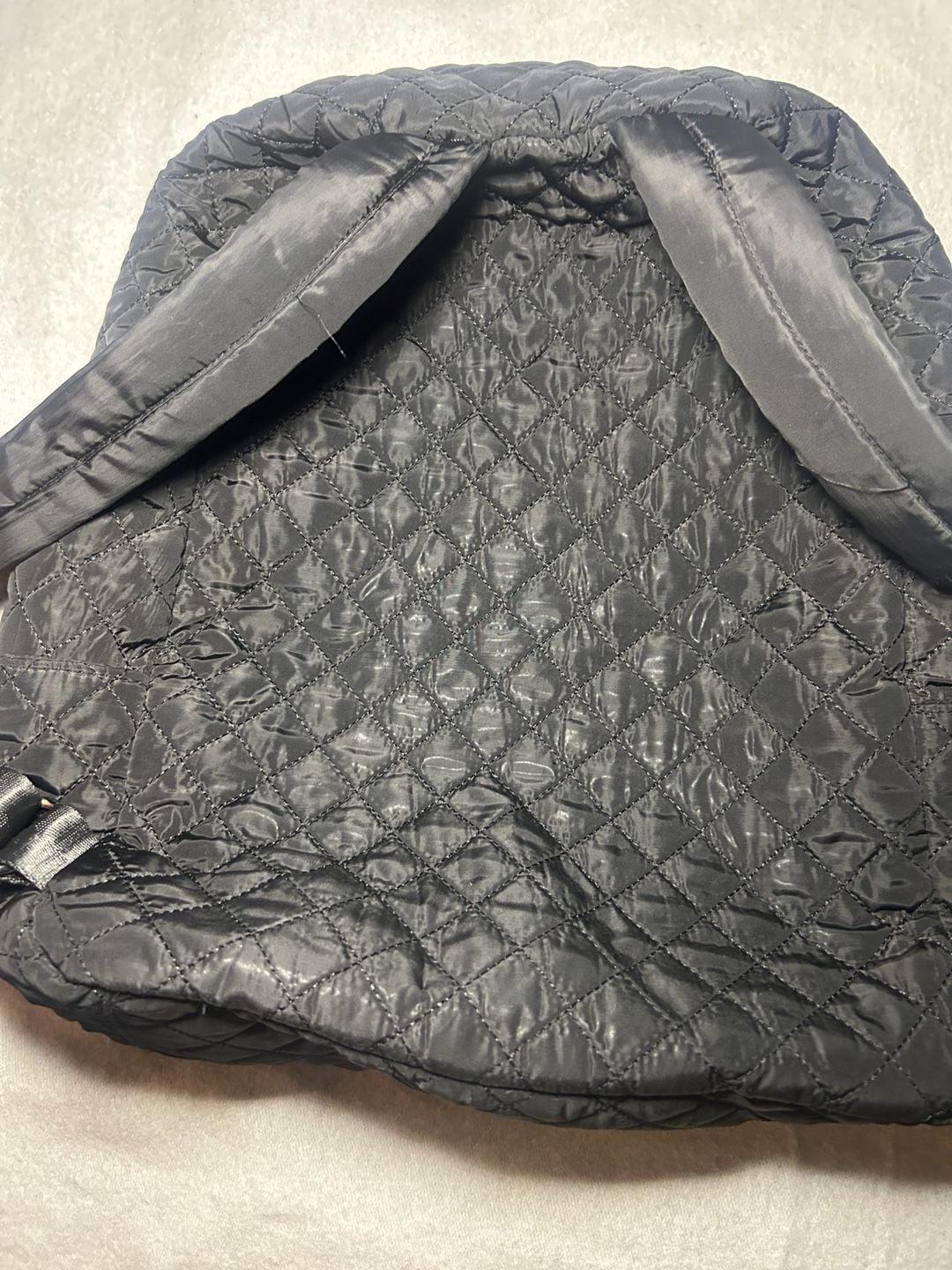 Cee Klein Quilted Nylon Backpack Black 8
