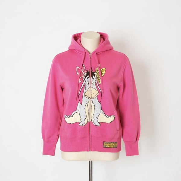 Disney Winnie the Pooh Eeyore Women's Knit Zip-Up Hoodie Hundred Acre 1054