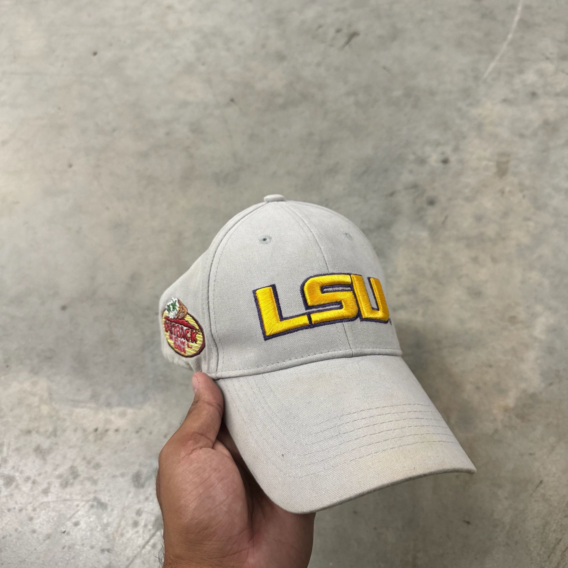 Native Sun Sports LSU Tigers Outback Bowl 2014 Adjustable Hat Grey 2