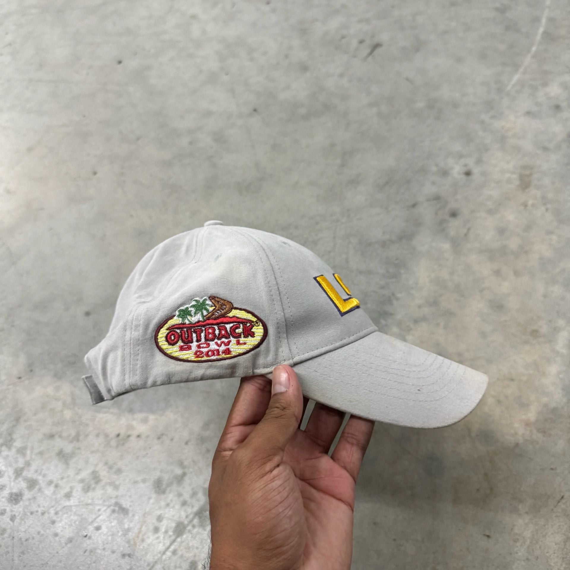 Native Sun Sports LSU Tigers Outback Bowl 2014 Adjustable Hat Grey 3