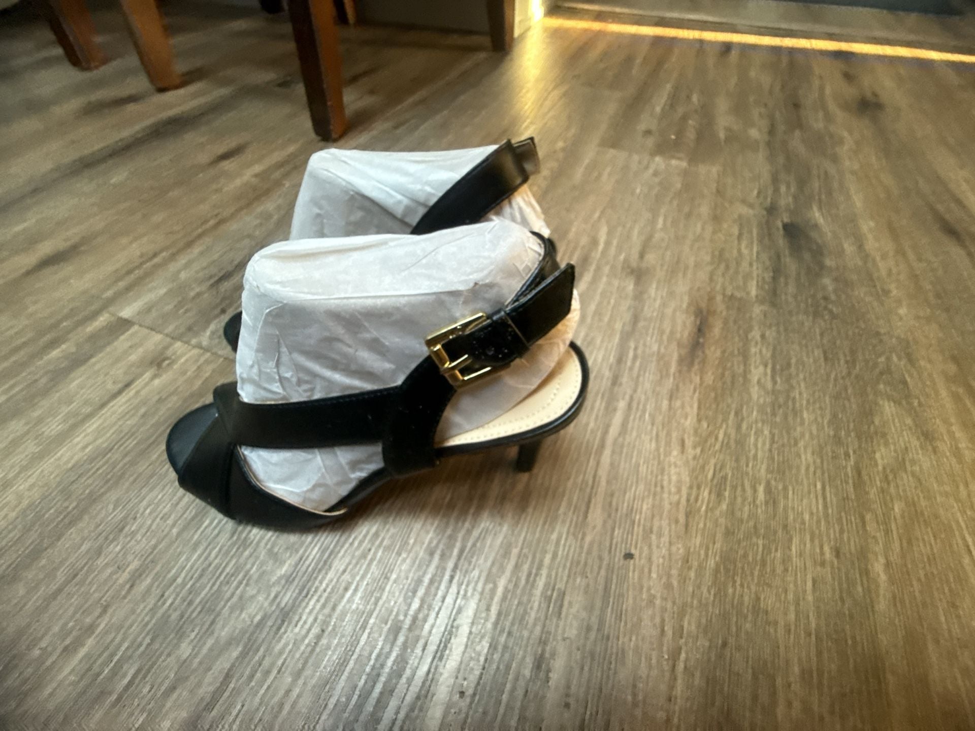 Liz Claiborne LC Marner Heeled Sandals Size 9 M Black 3