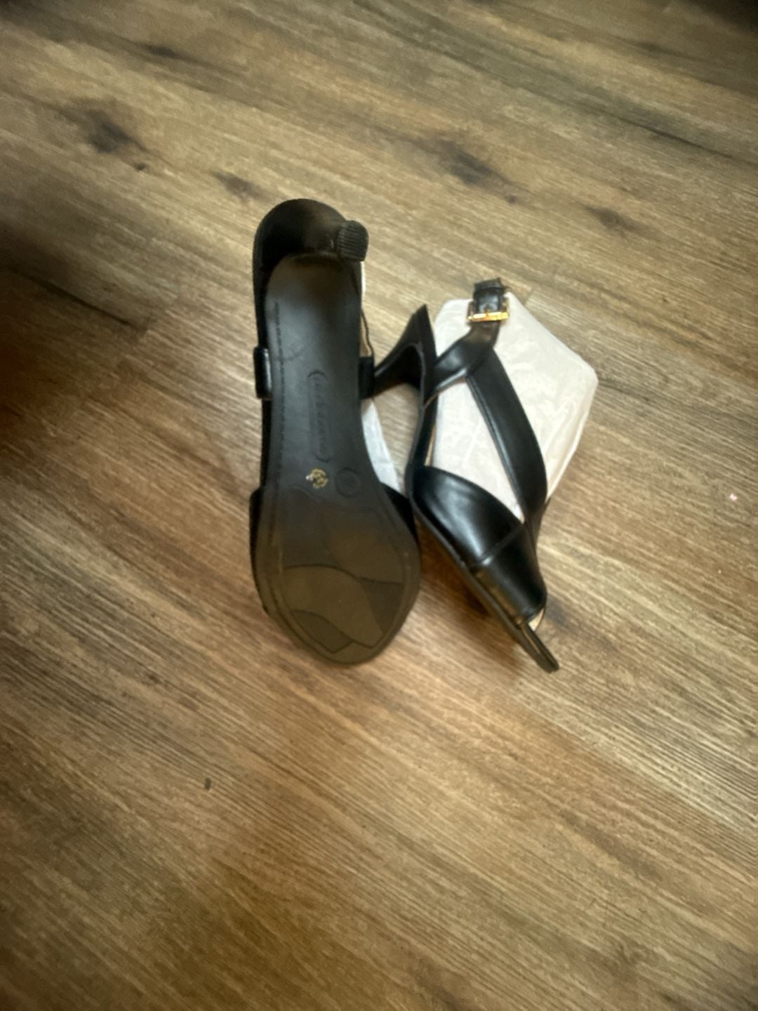 Liz Claiborne LC Marner Heeled Sandals Size 9 M Black 6