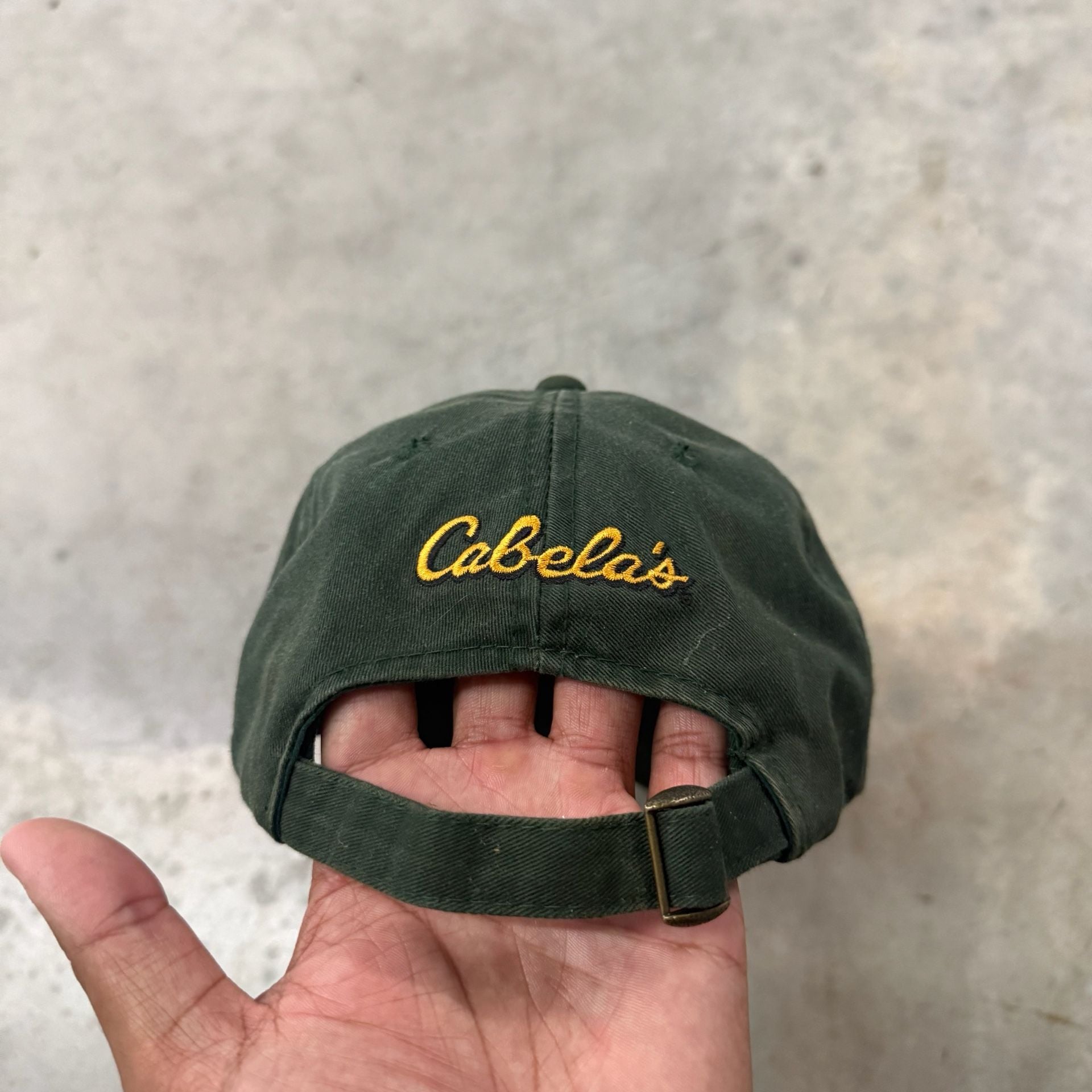 Cabela's 250 Hat One Size Fits All Green Cotton Adjustable Baseball Cap 3