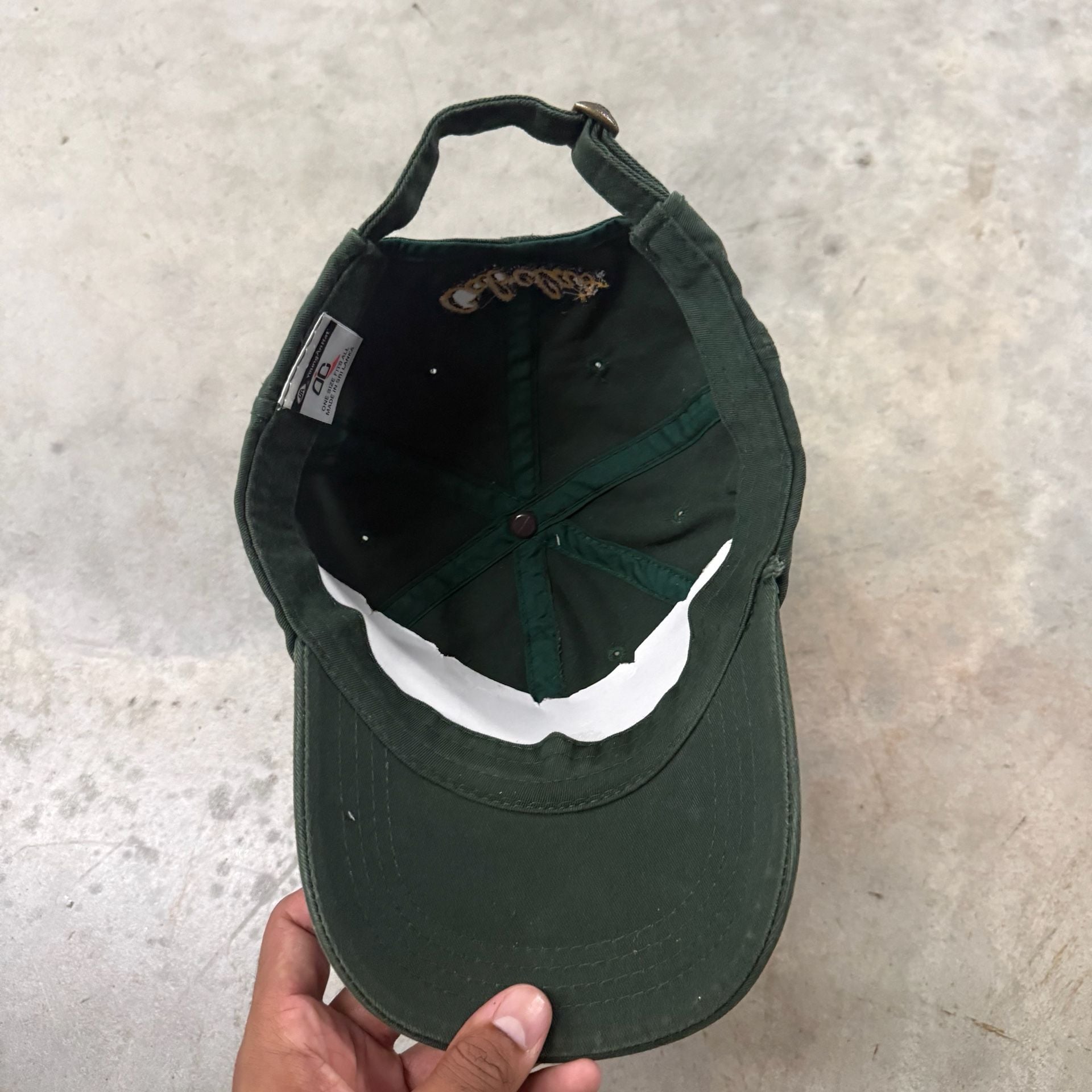 Cabela's 250 Hat One Size Fits All Green Cotton Adjustable Baseball Cap 5