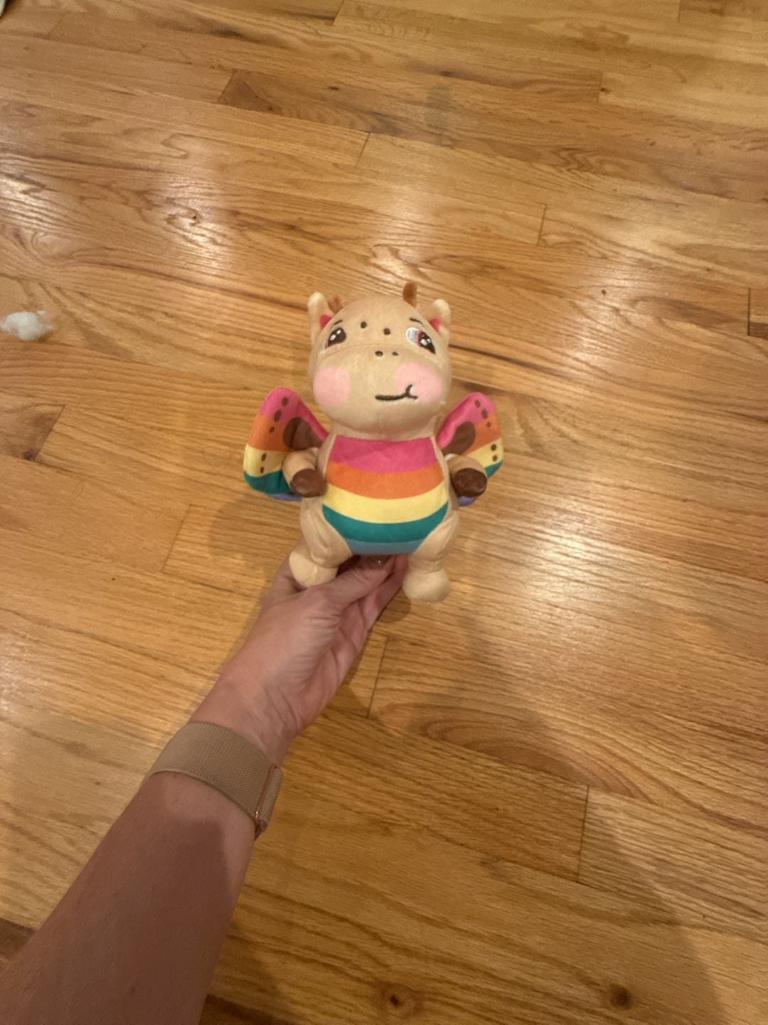 Moriah Elizabeth Rosie Rainbow Dragon Plush 6" 3