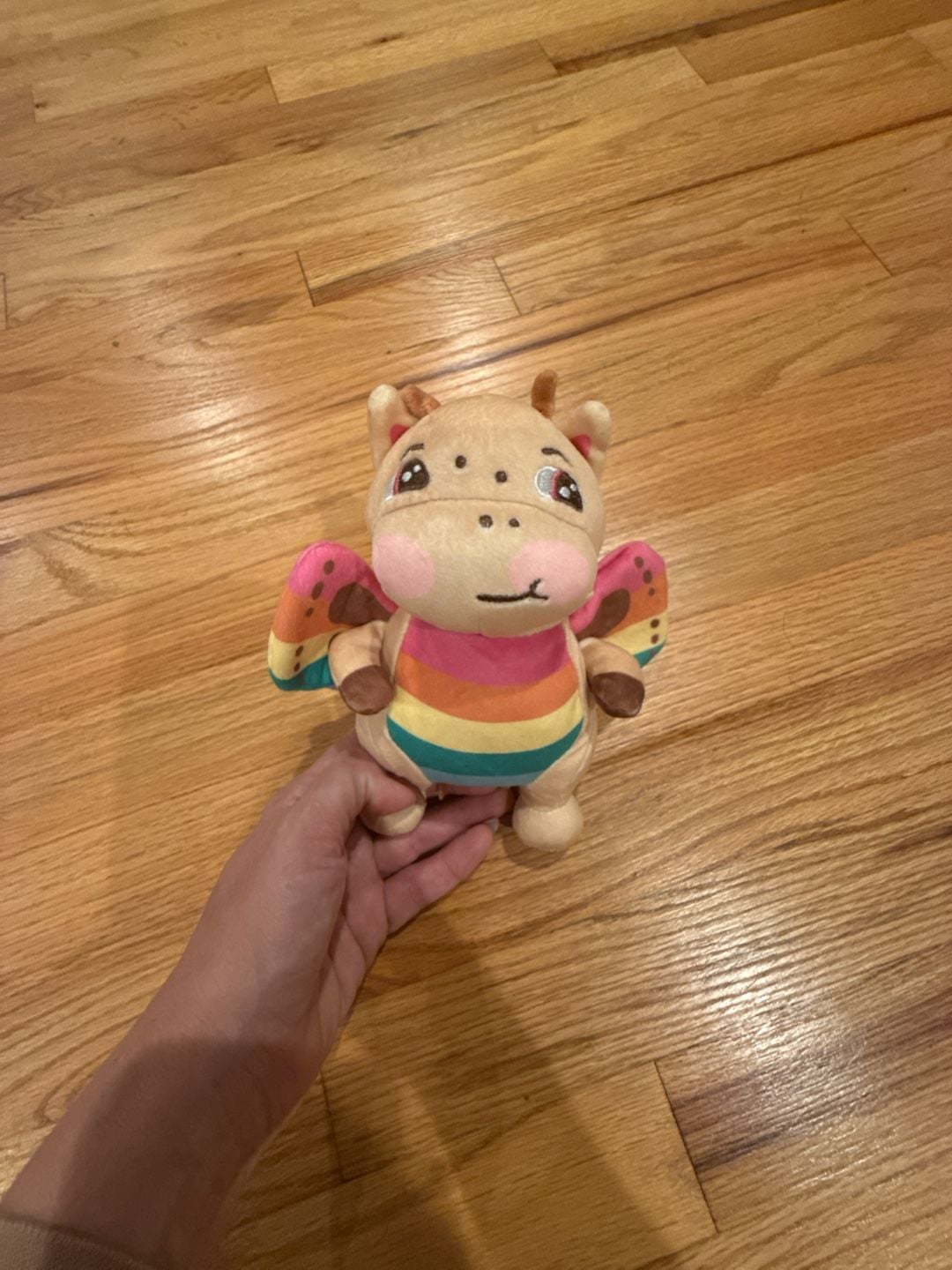 Moriah Elizabeth Rosie Rainbow Dragon Plush 6" 1