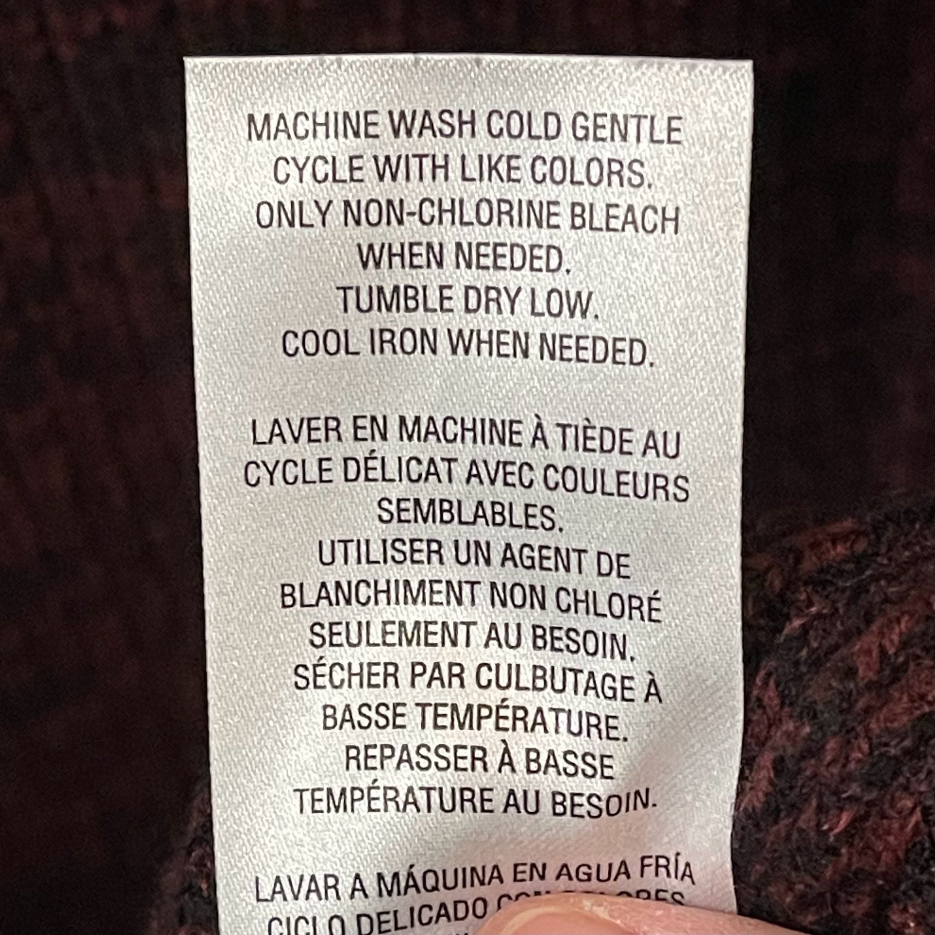 Style & Co Sweater Size 3X Burgundy Marled Envelope Neck Button Trim Tunic 9