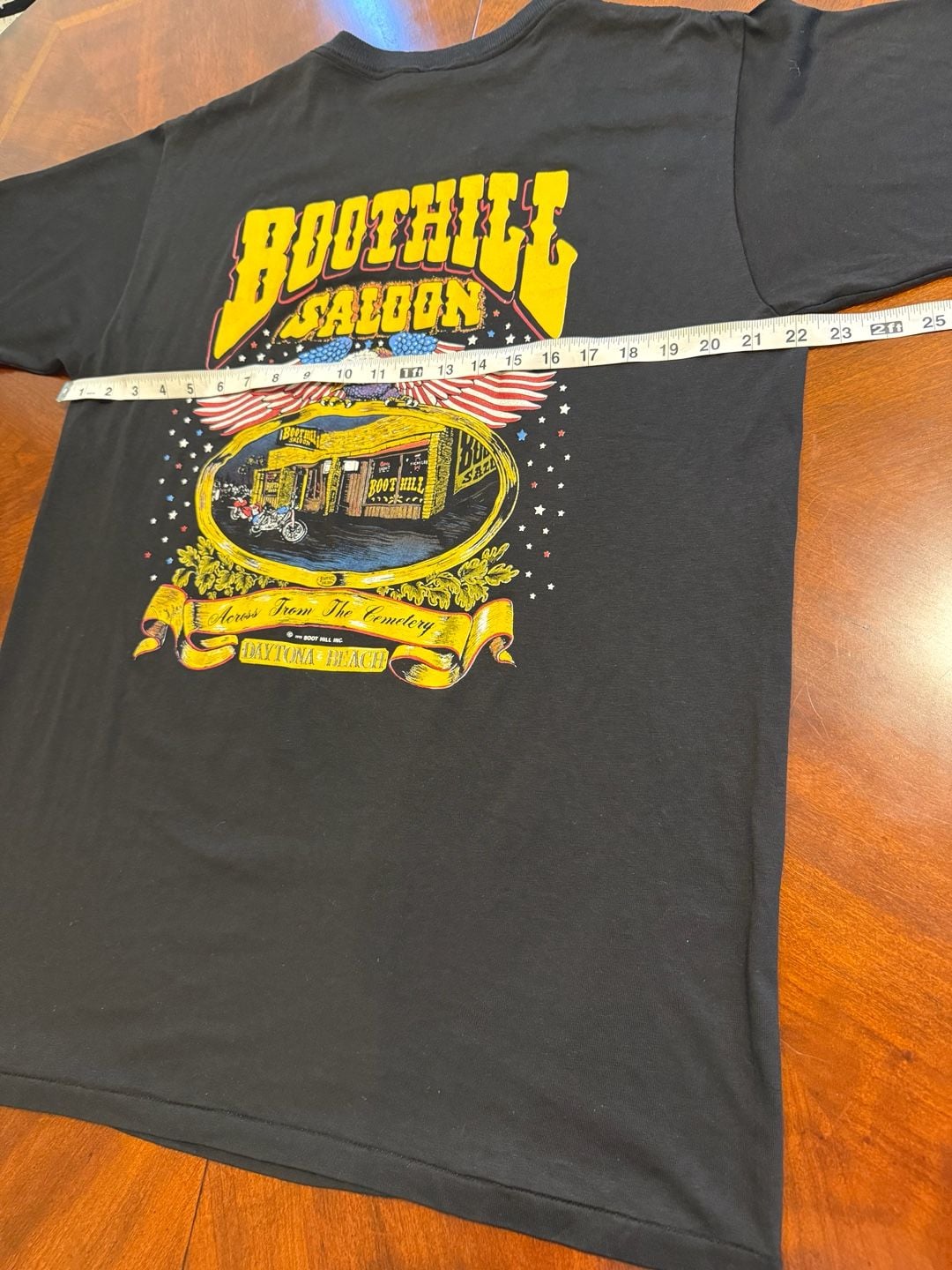 Boot Hill Inc. Boothill Saloon Daytona Beach T-Shirt Size 2XL Black 8