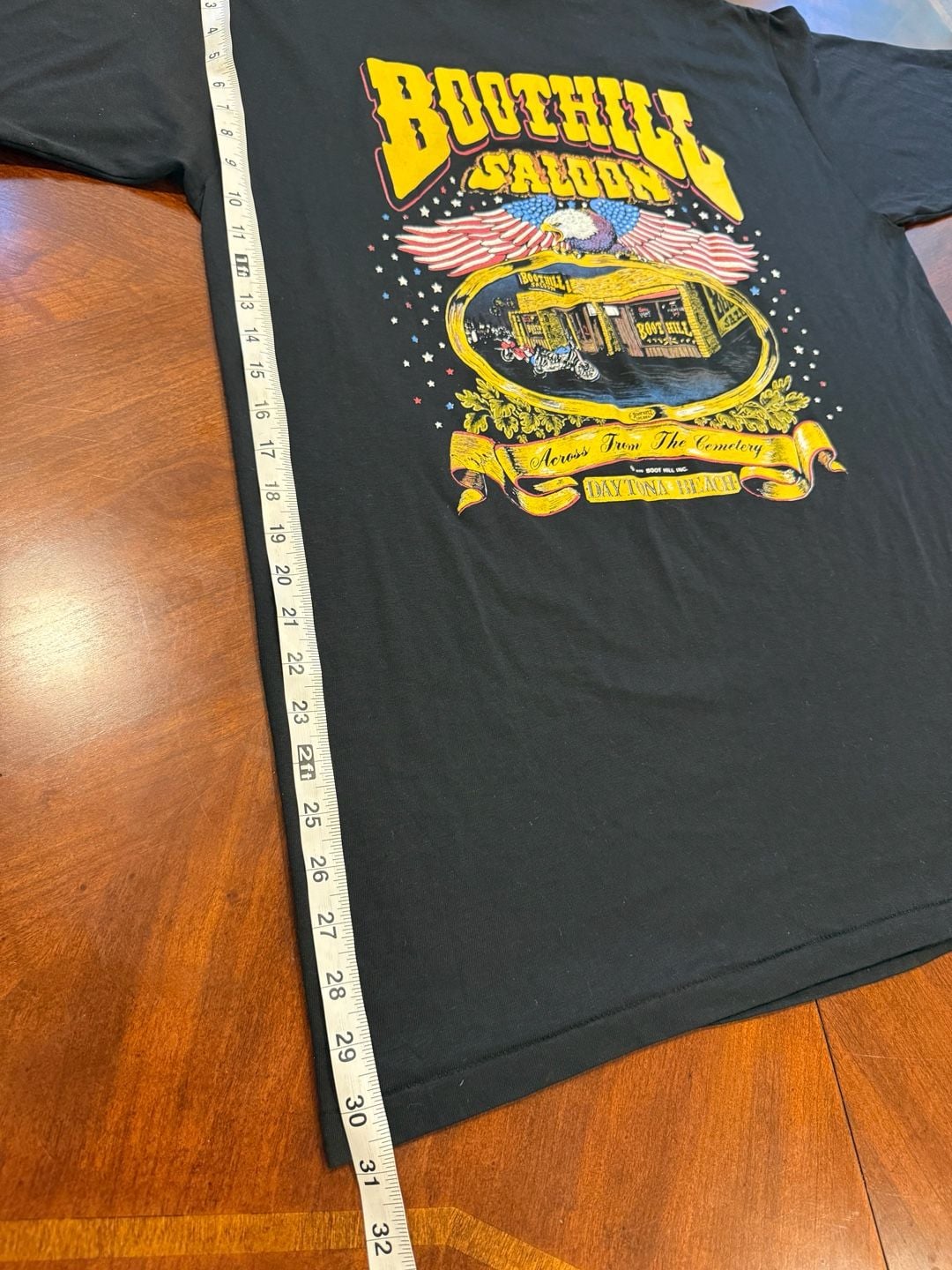 Boot Hill Inc. Boothill Saloon Daytona Beach T-Shirt Size 2XL Black 9