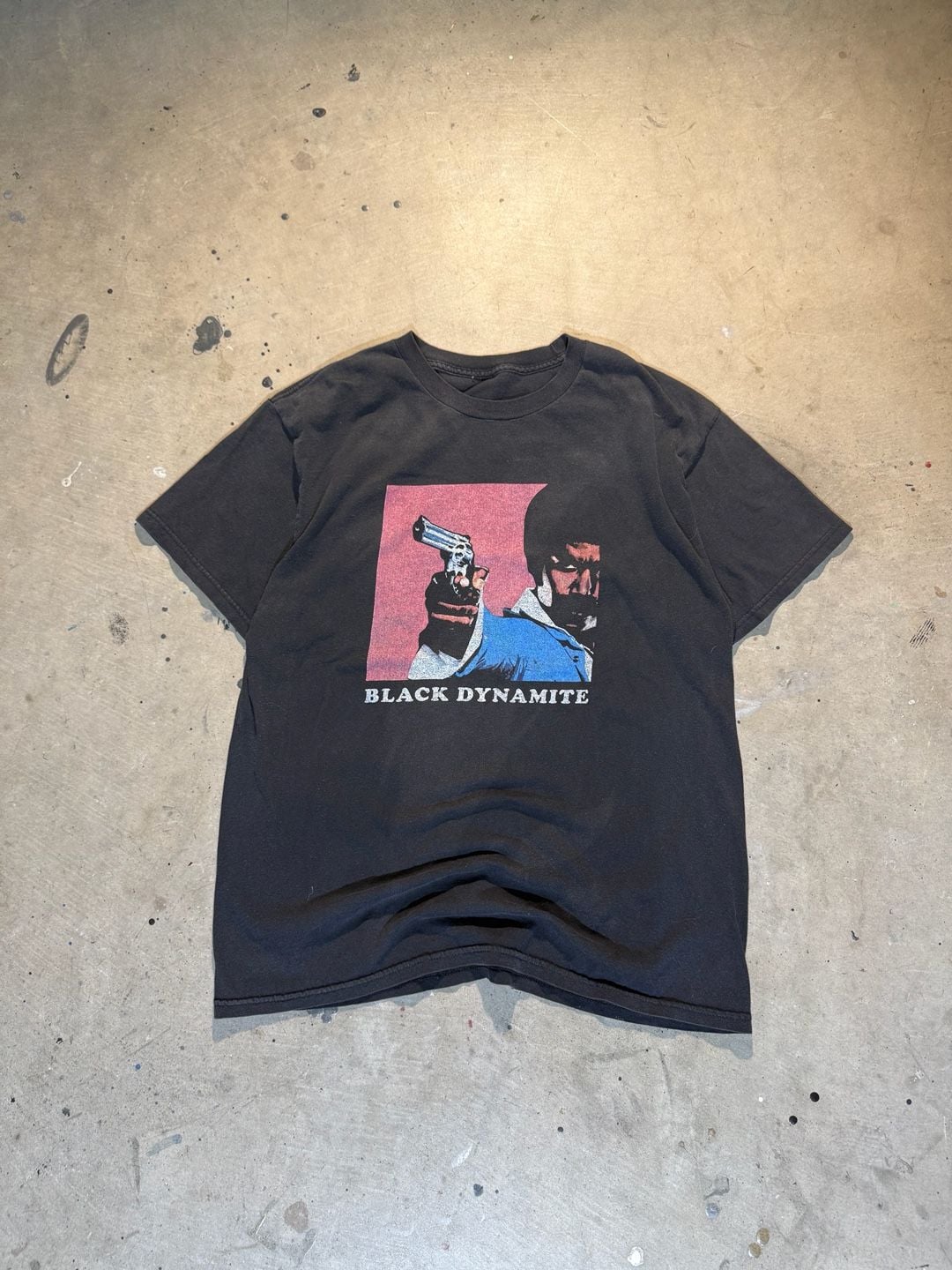 Black Dynamite Movie T-Shirt Black Size L Graphic Tee Blaxploitation 3