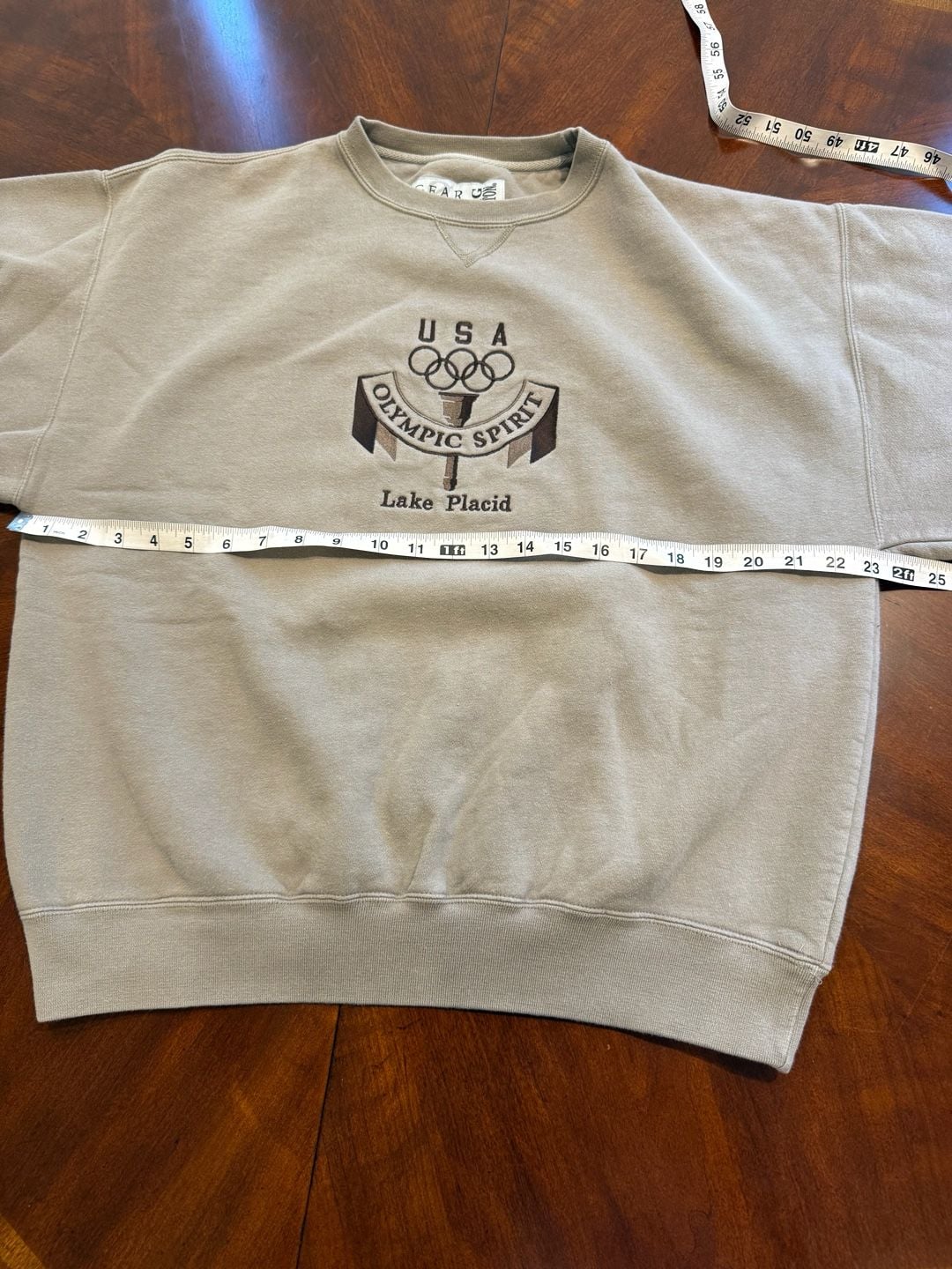 VINTAGE USA Gear For Sports Big Cotton USA Olympic Spirit Lake Placid Size M 6