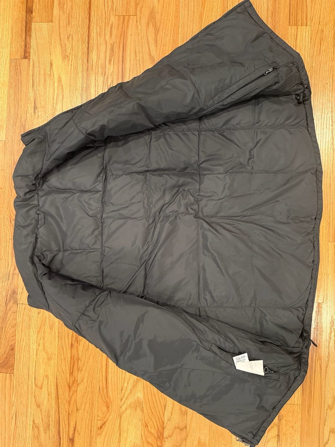 Eddie Bauer Down Vest Size L Tall Blue Goose Down Puffer 9