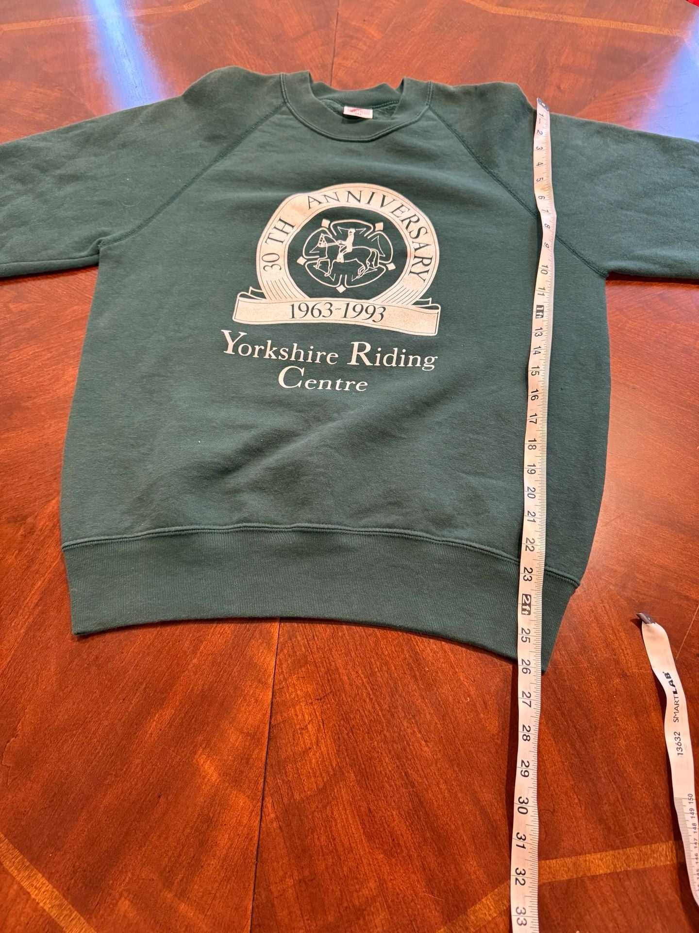 VINTAGE Jerzees Yorkshire Riding Centre 30th Anniversary Sweatshirt Size L 7