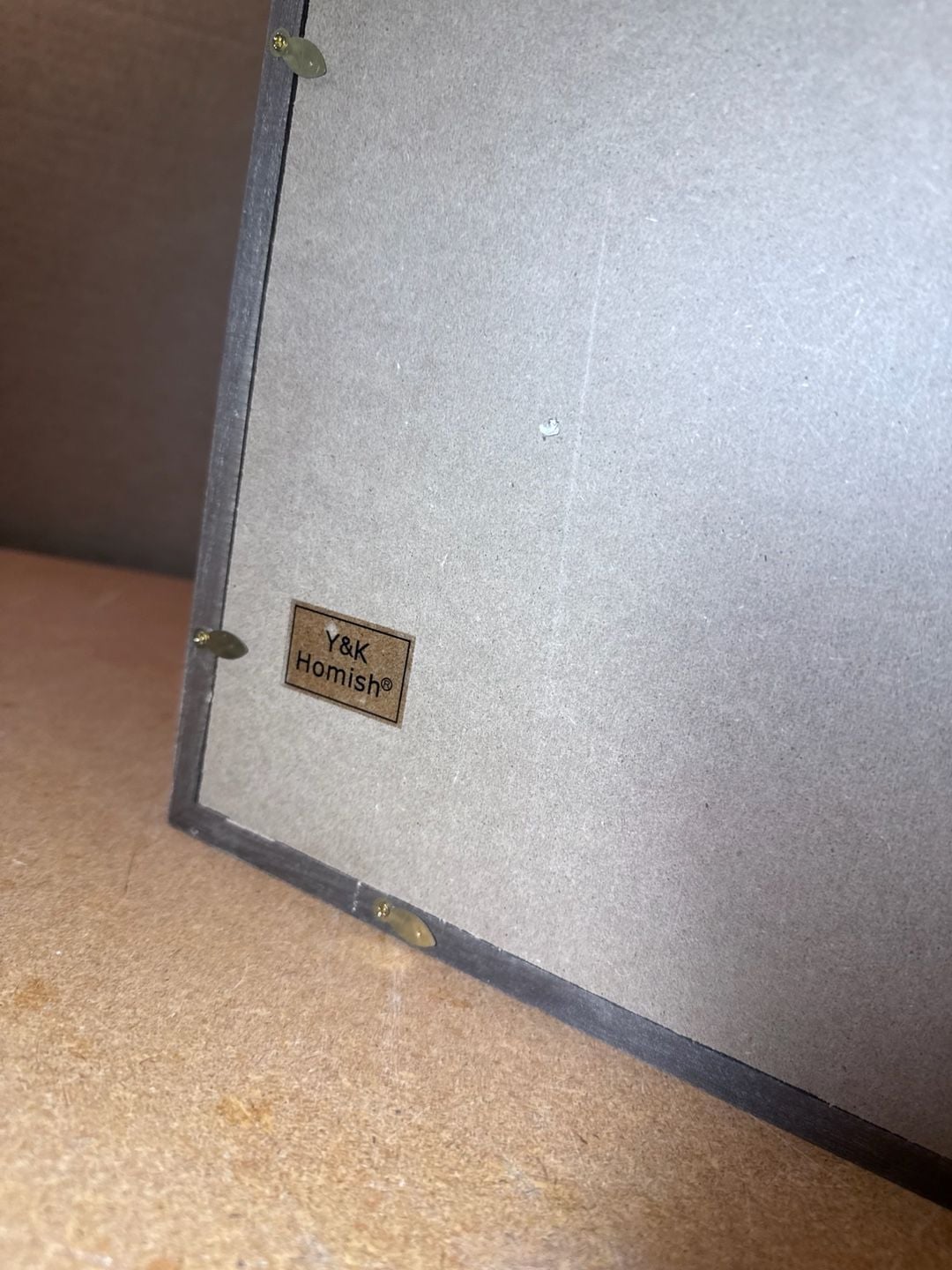 Y&K Homish Our Wedding Double Hinged Photo Frame Rustic Gray 5