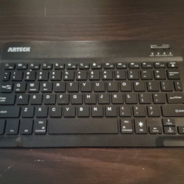 Arteck HB030B Universal Backlit Wireless Bluetooth Keyboard Black