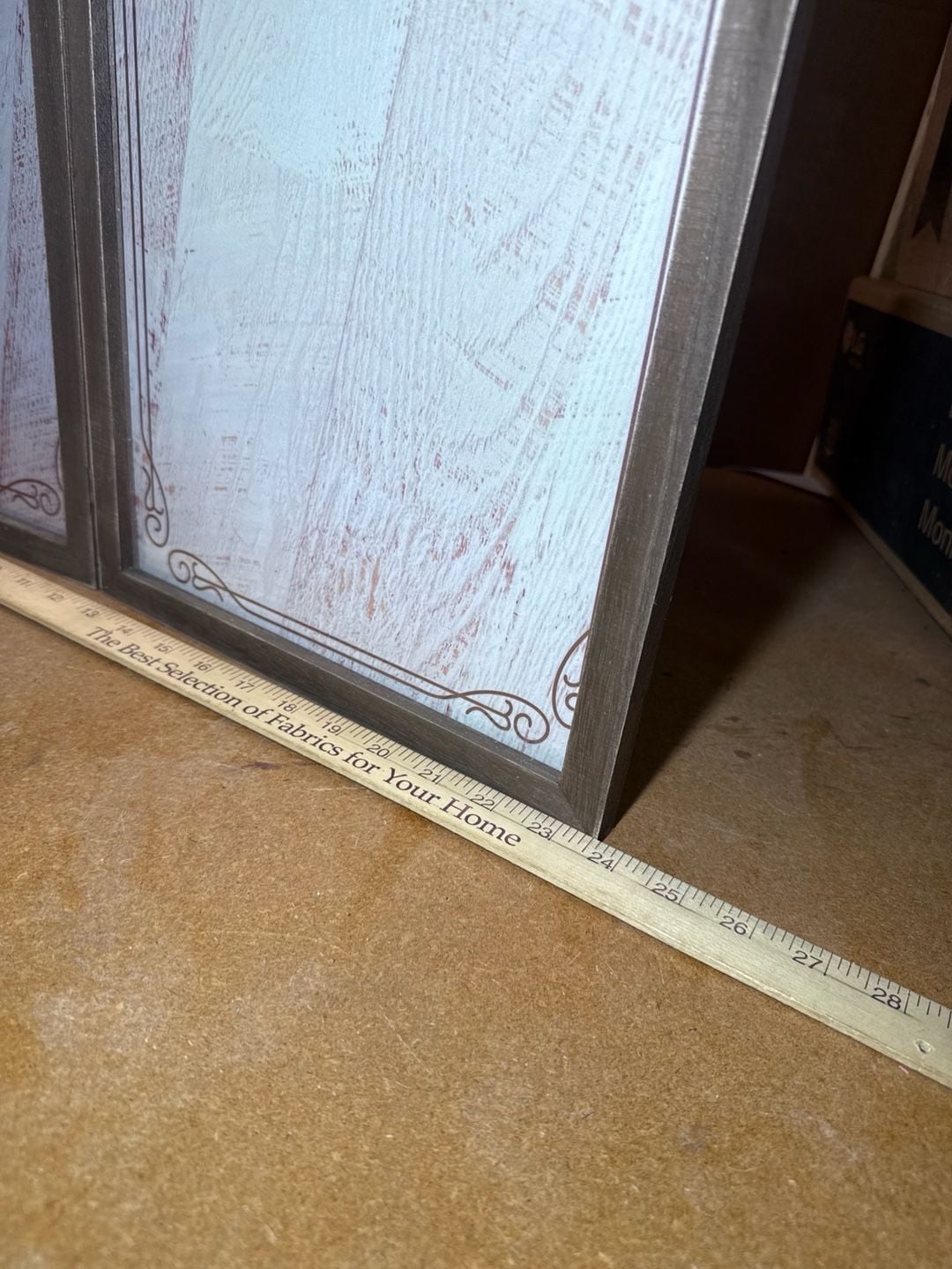 Y&K Homish Our Wedding Double Hinged Photo Frame Rustic Gray 8