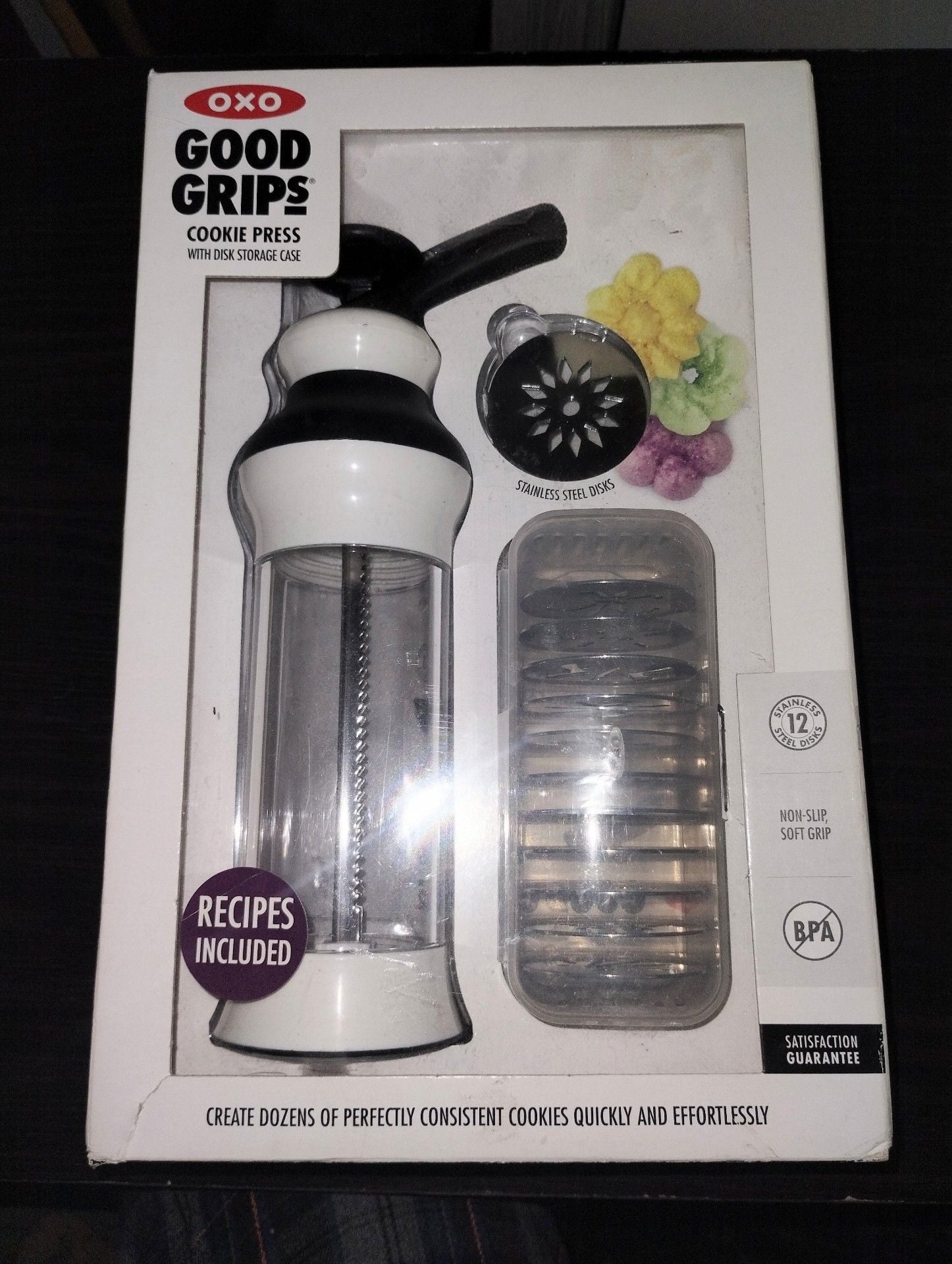 OXO Good Grips Cookie Press with Disk Storage Case 1