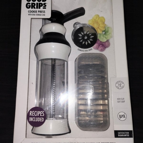 OXO Good Grips Cookie Press with Disk Storage Case