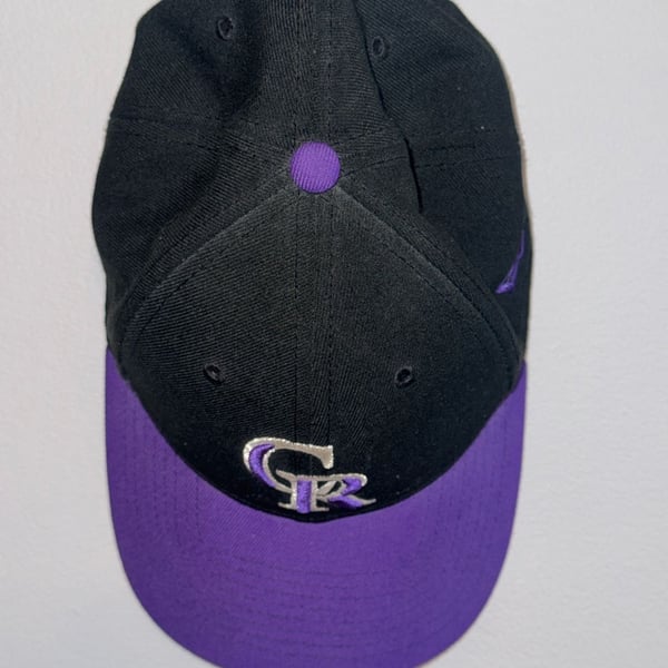 New Era Colorado Rockies 9FORTY One Size Fits Most Black Purple Hat