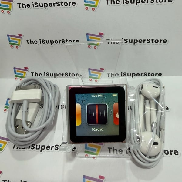 Apple iPod Nano 6th Generation 16GB Silver MP3 Player 1 YR Warranty 