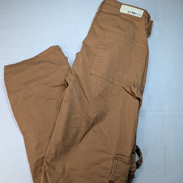 LOVEGEN Cargo Pants Size 5/28 Brown Cotton Utility