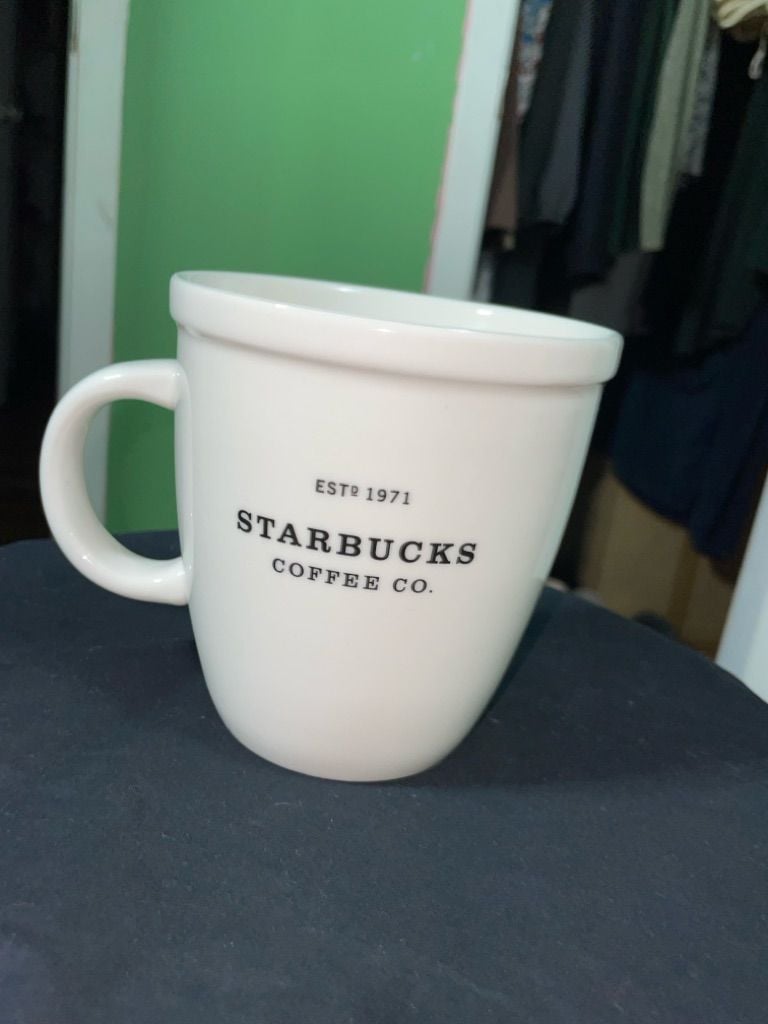 Starbucks Coffee Co. Ceramic Mug White Est 1971 1