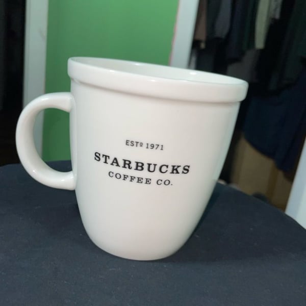 Starbucks Coffee Co. Ceramic Mug White Est 1971