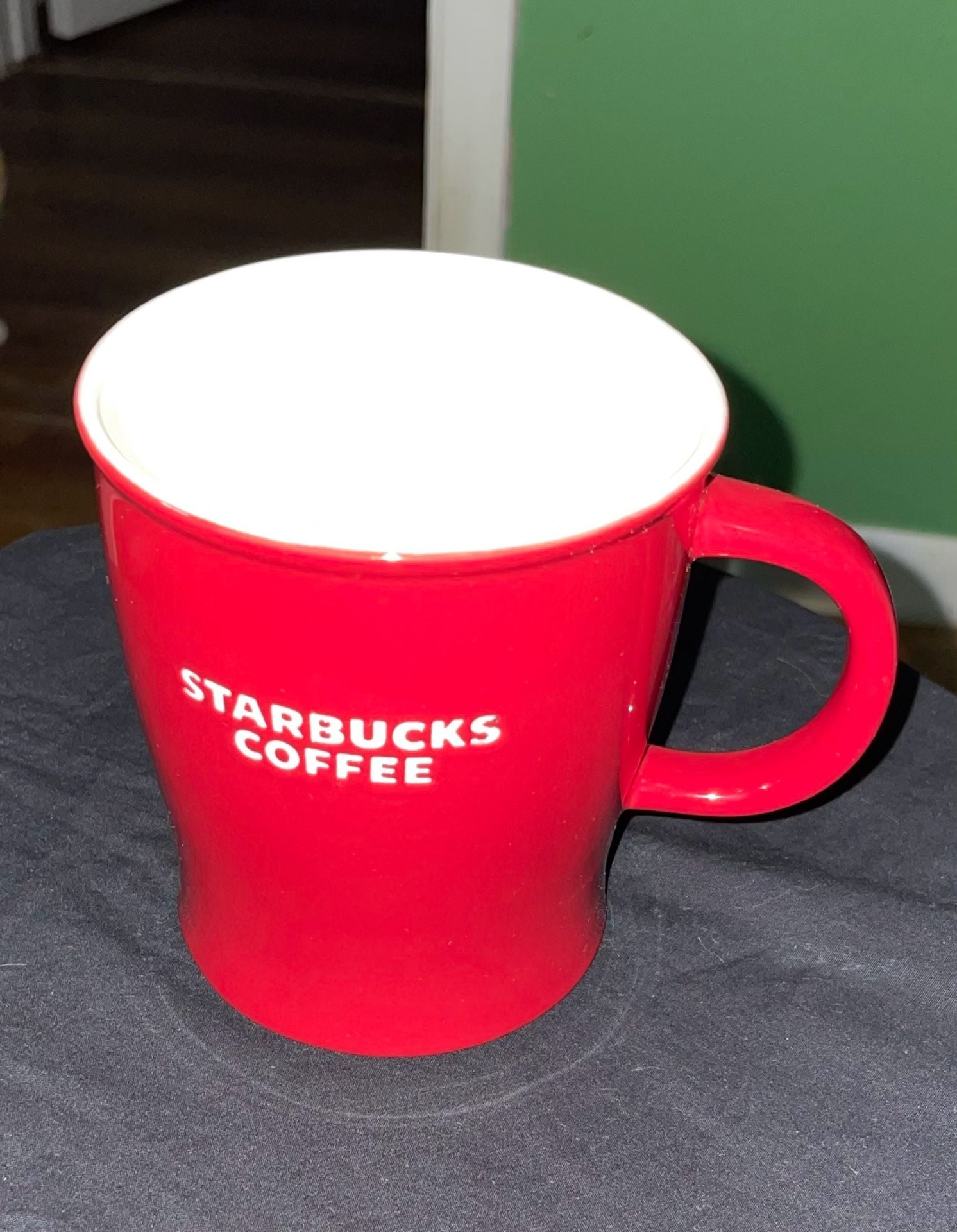 Starbucks Coffee Red Ceramic Mug 14 fl oz 2008 2
