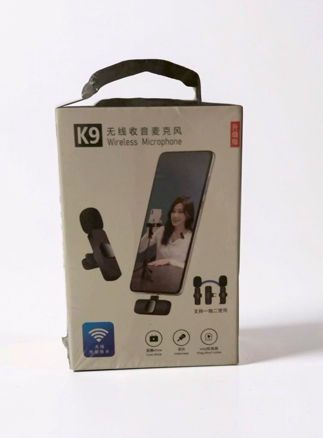 K9 Wireless Microphone System Plug and Play Lavalier Mic 4
