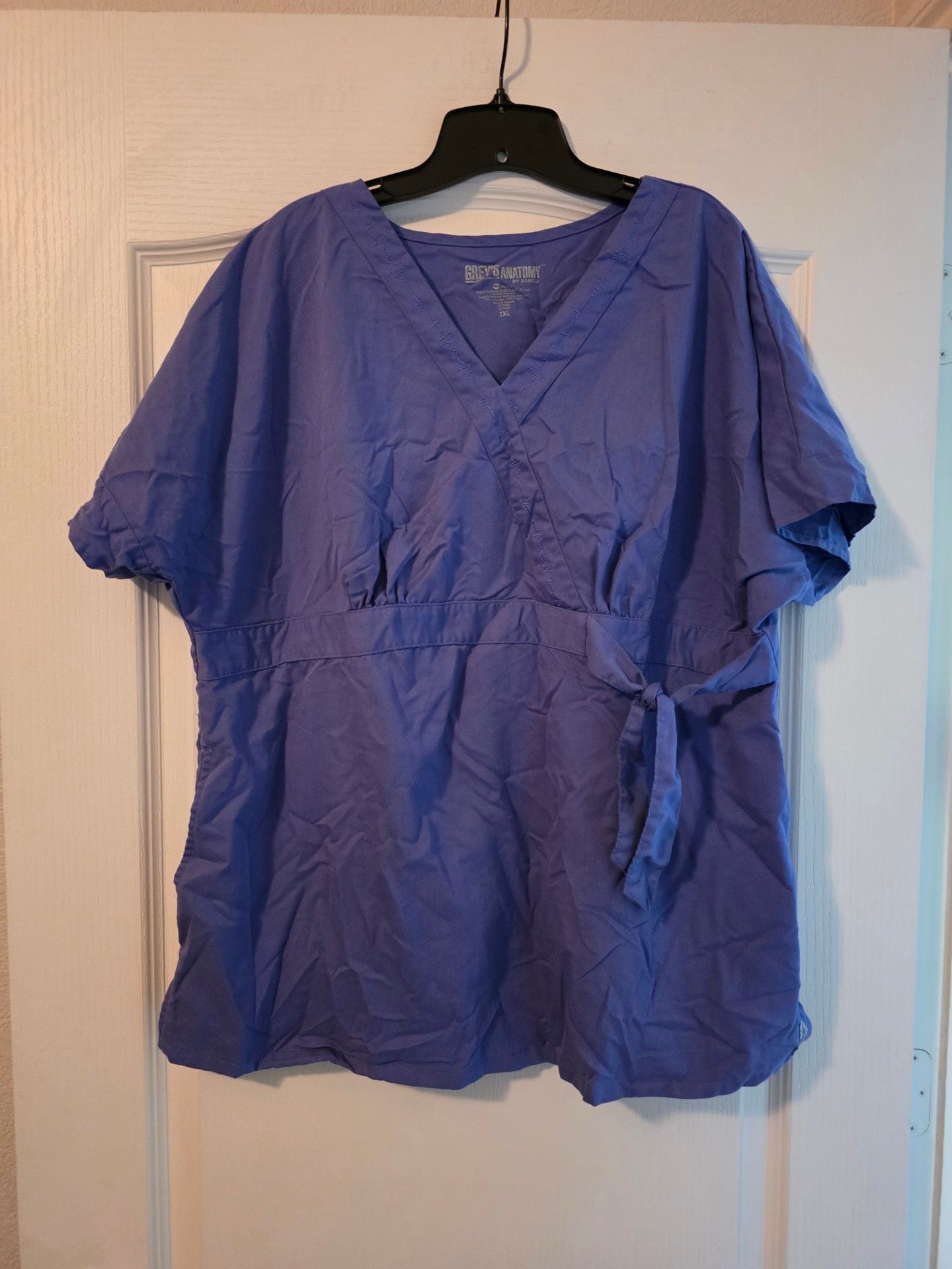 Grey's Anatomy By Barco Women's Scrubs Set Size 2XL/3XL Purple Uniform 2
