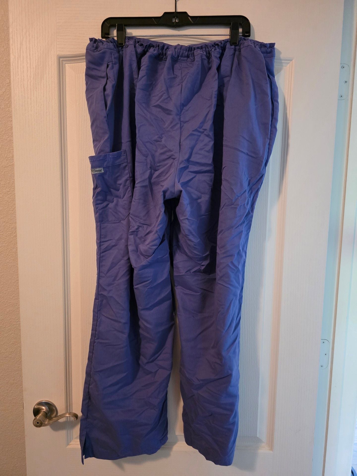 Grey's Anatomy By Barco Women's Scrubs Set Size 2XL/3XL Purple Uniform 7