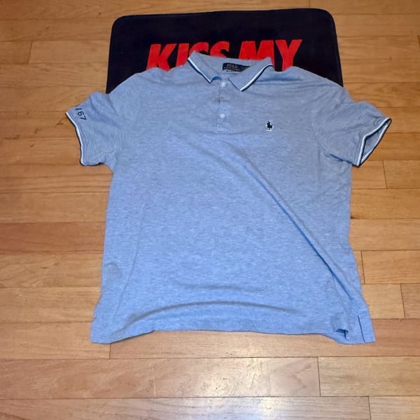 Polo Ralph Lauren Polo Shirt Size L Classic Fit Gray Short Sleeve