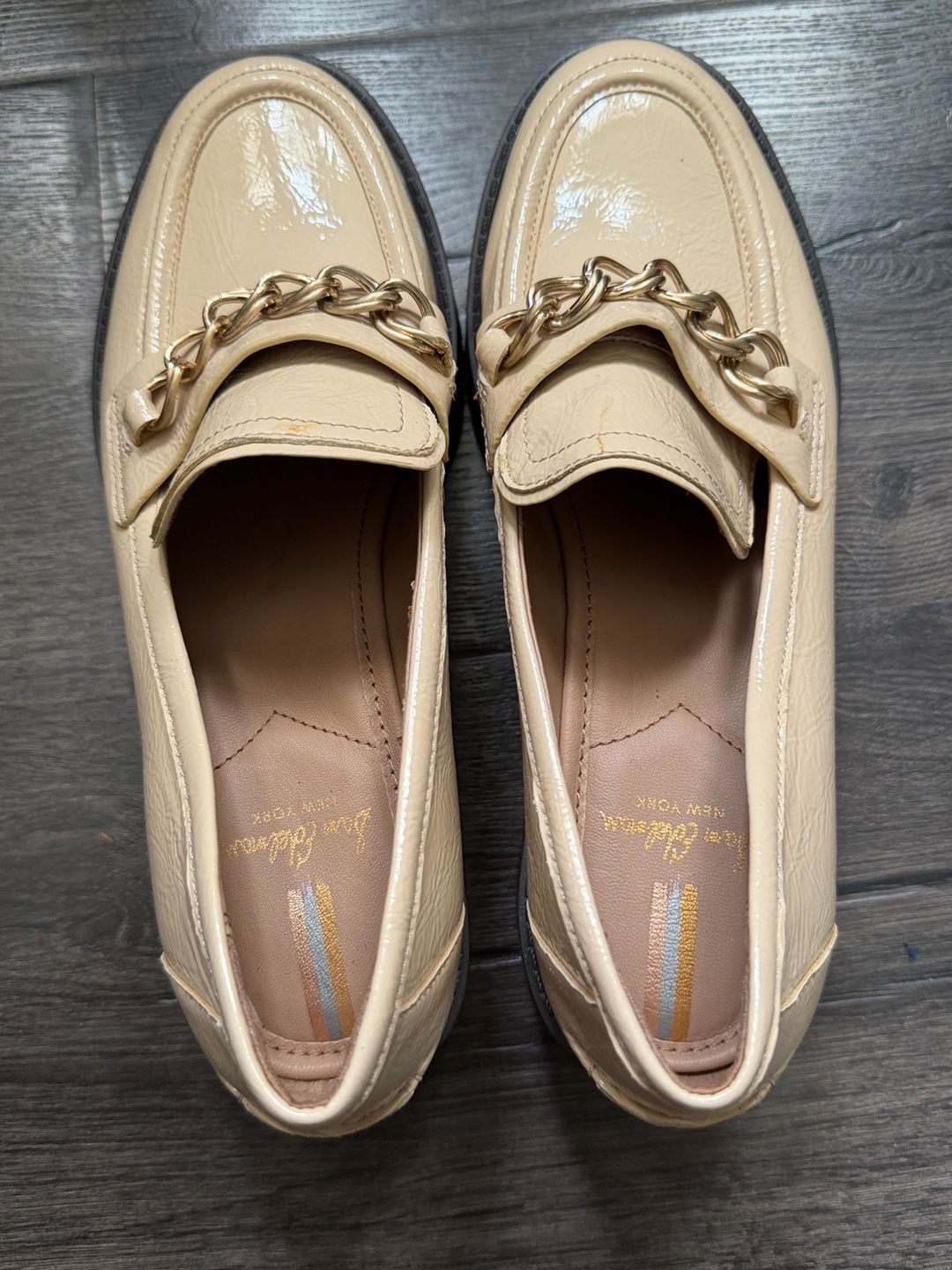 Sam Edelman Taelor Women's Chunky Cream Platform Loafer Slip On Shoes Size 8 10