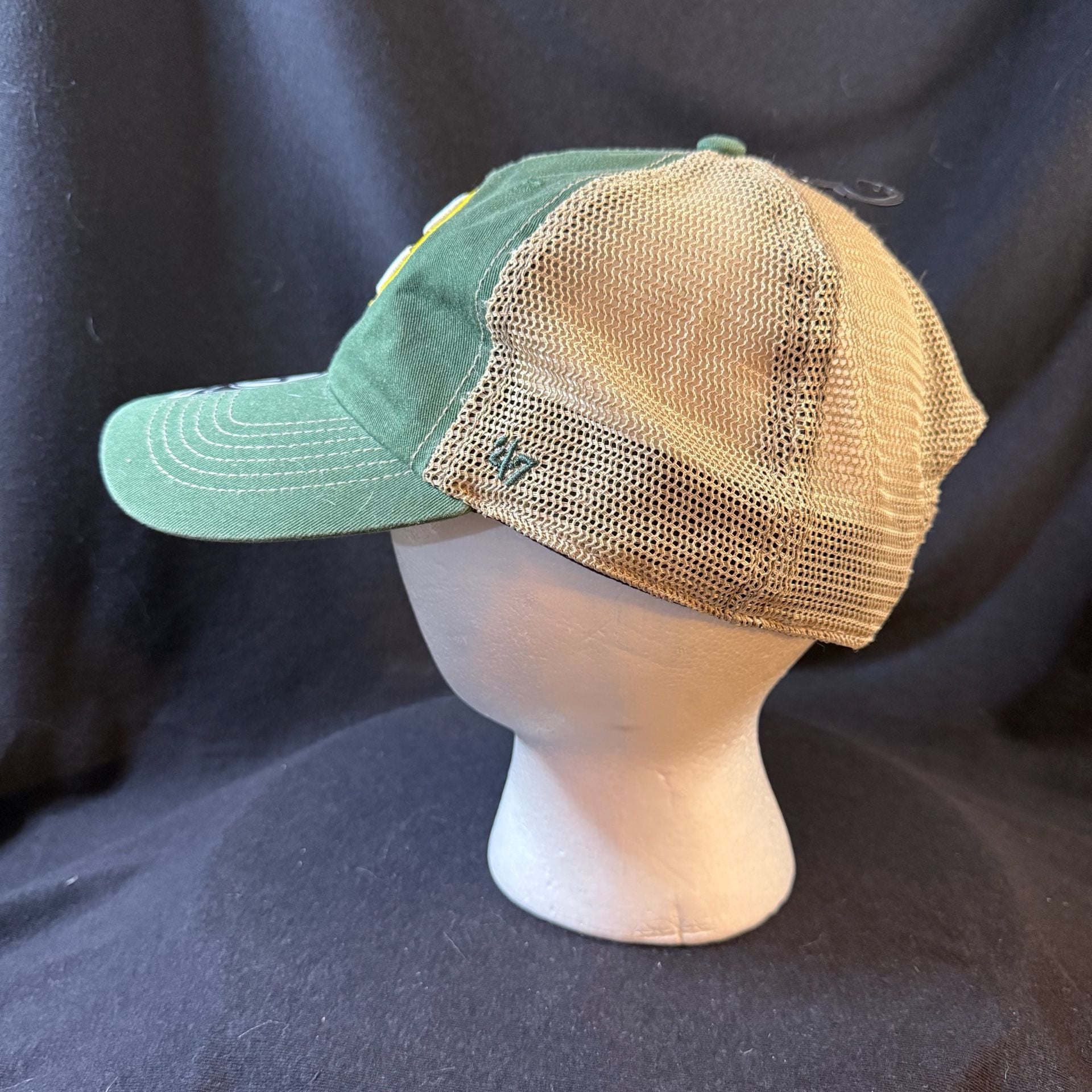 '47 Green Bay Packers Clean Up Adjustable Trucker Hat Green Natural 7