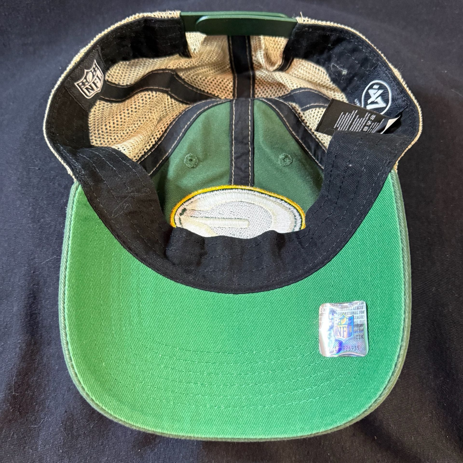 '47 Green Bay Packers Clean Up Adjustable Trucker Hat Green Natural 8