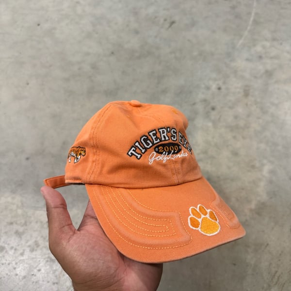 Clemson Tigers Hat Cap Strap Back Orange White Logo College Football Mens