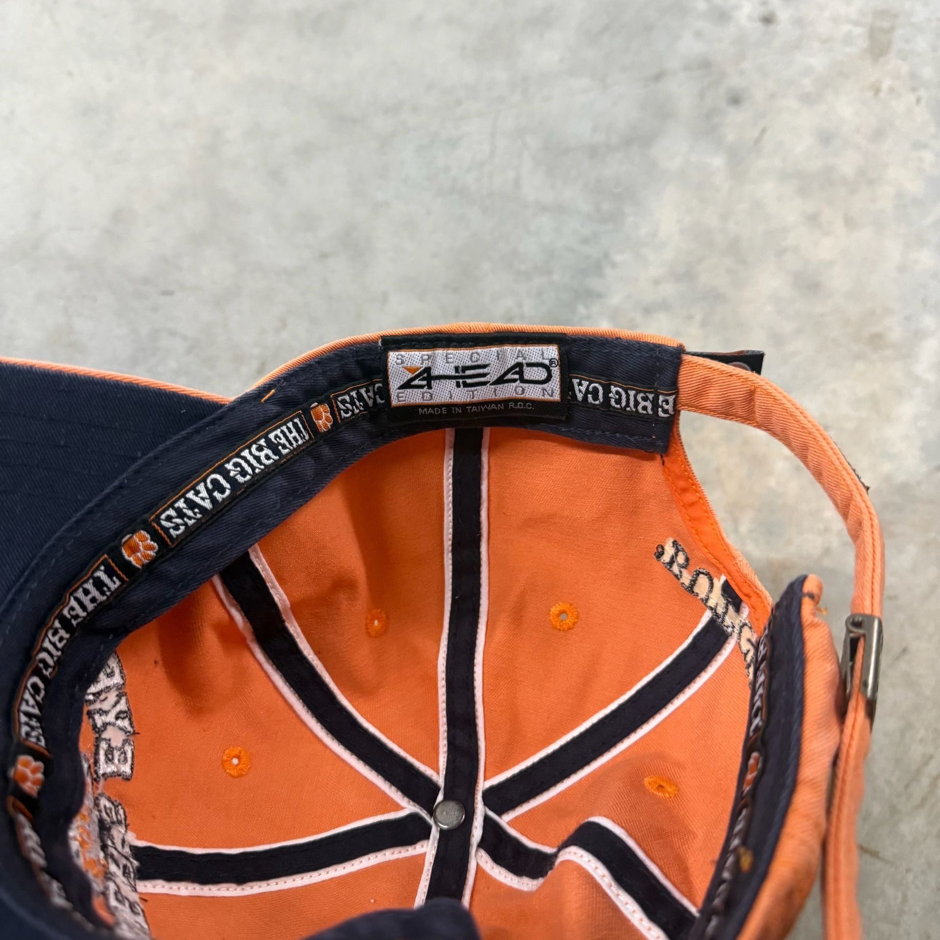 Clemson Tigers Hat Cap Strap Back Orange White Logo College Football Mens 3