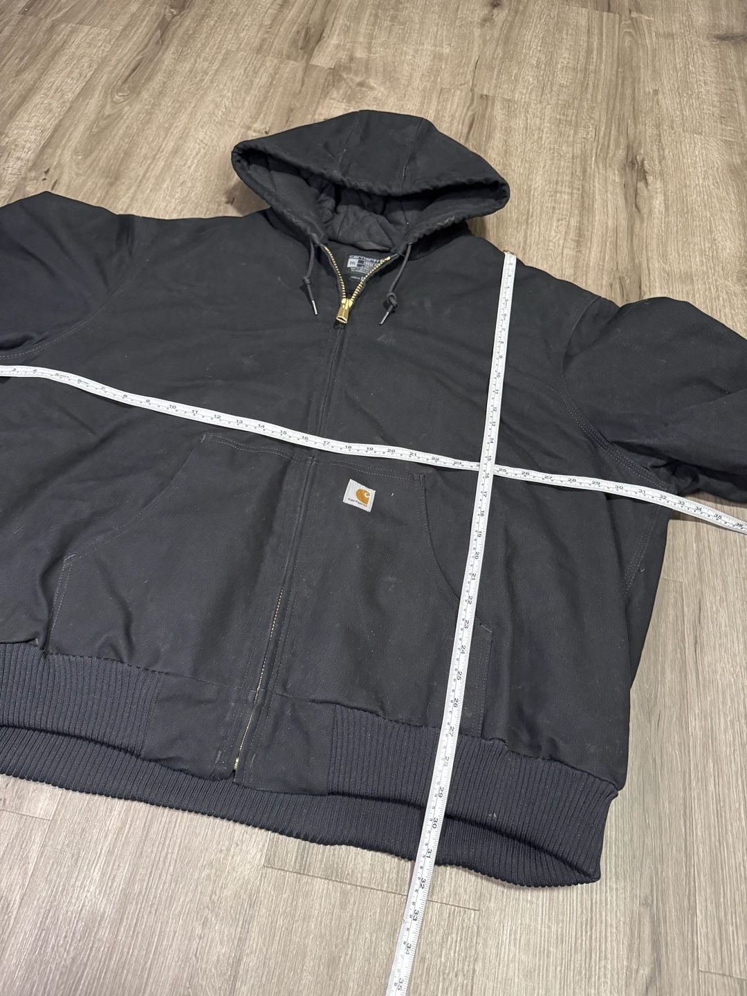 Carhartt Made in USA J0140 Black Active Jacket Quilt lined 3XL

 7