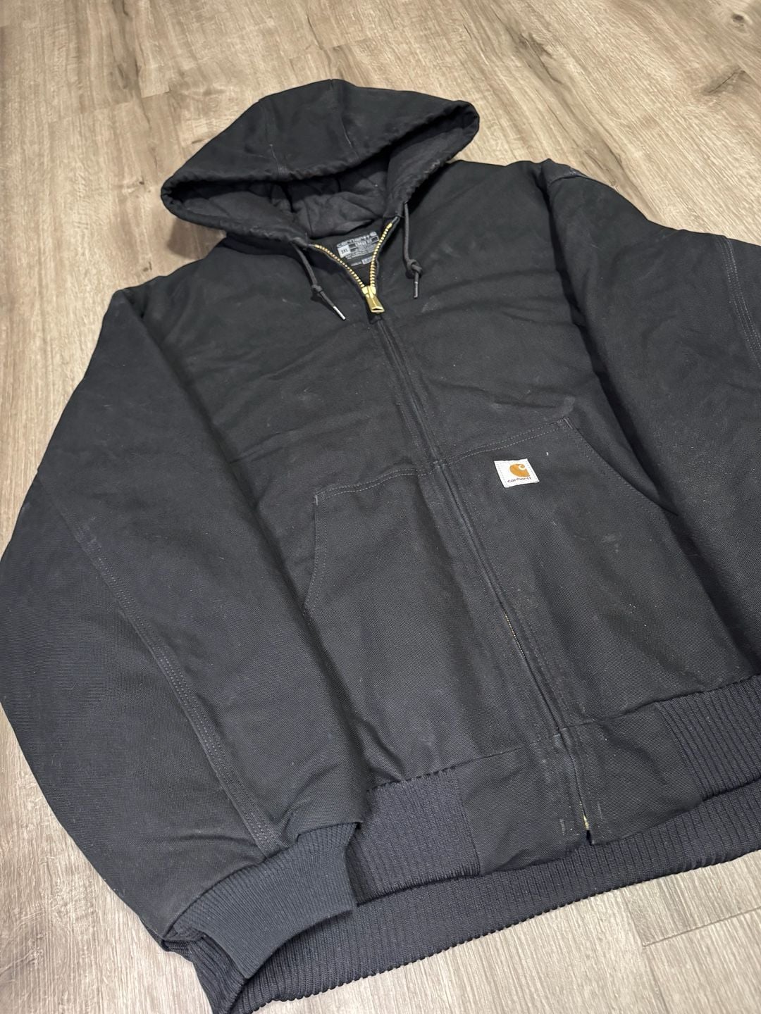 Carhartt Made in USA J0140 Black Active Jacket Quilt lined 3XL

 9