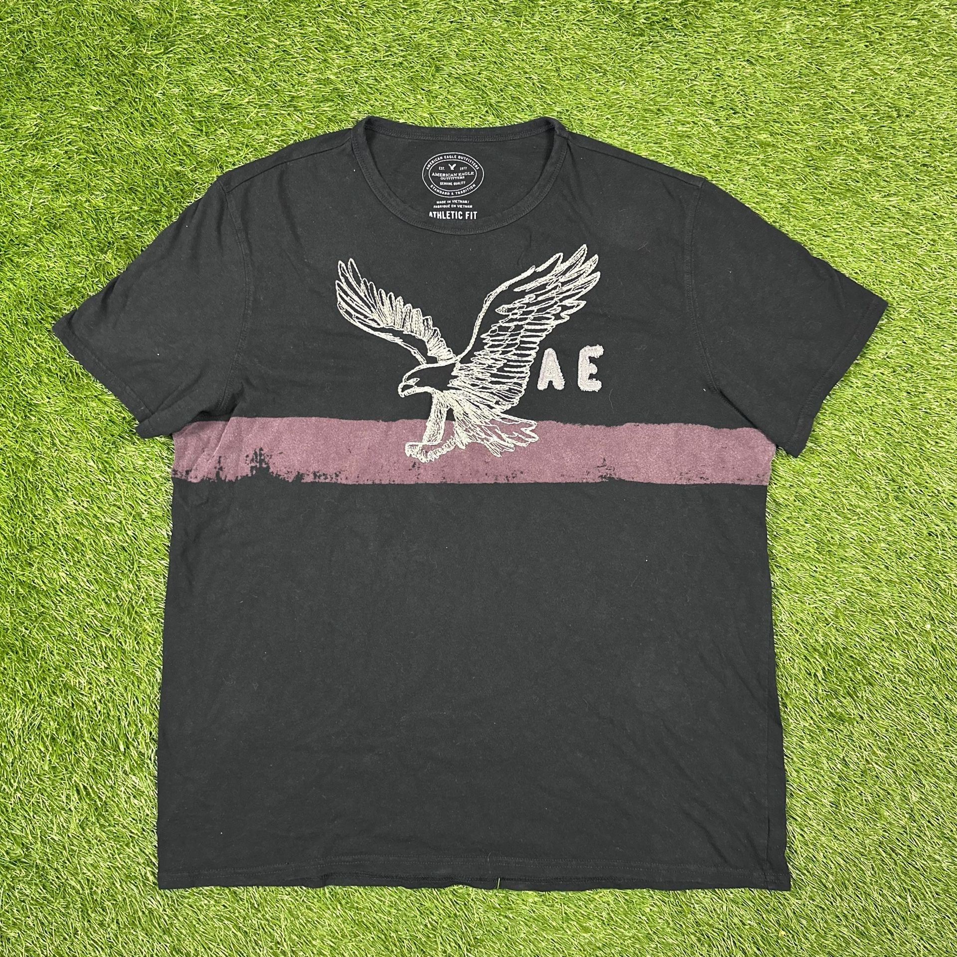 American Eagle Outfitters Athletic Fit Graphic T-Shirt XXL Black 2