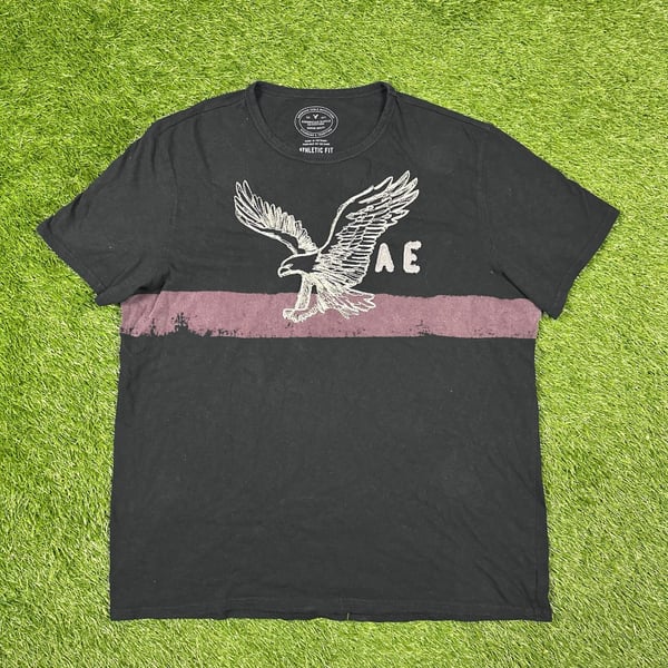 American Eagle Outfitters Athletic Fit Graphic T-Shirt XXL Black