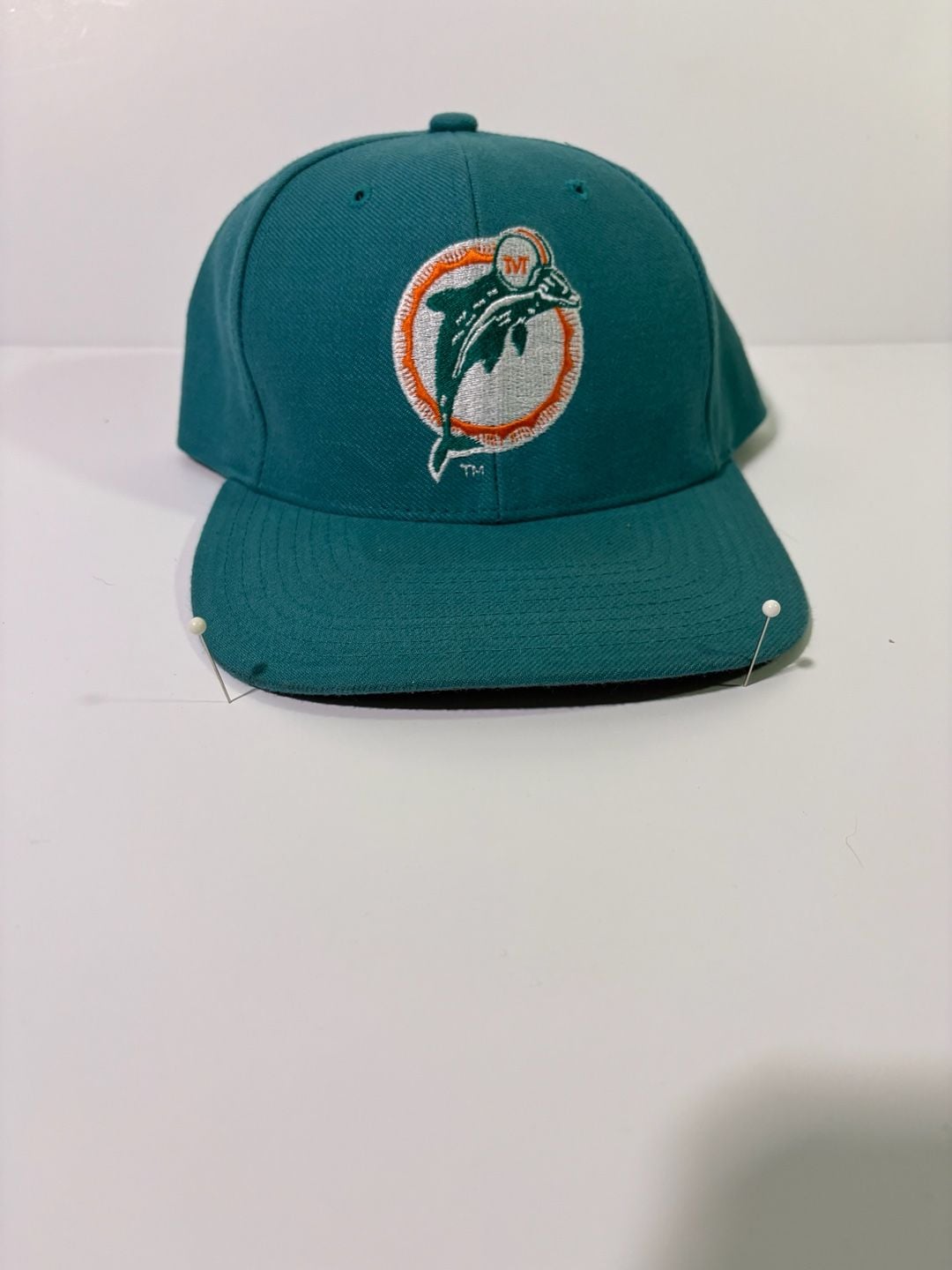 Image NFL Miami Dolphins Vintage Snapback Hat One Size Aqua Green 2
