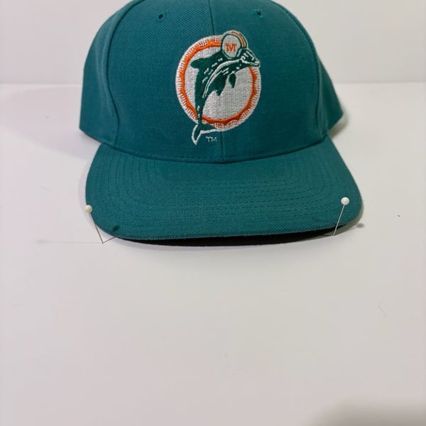 Image NFL Miami Dolphins Vintage Snapback Hat One Size Aqua Green
