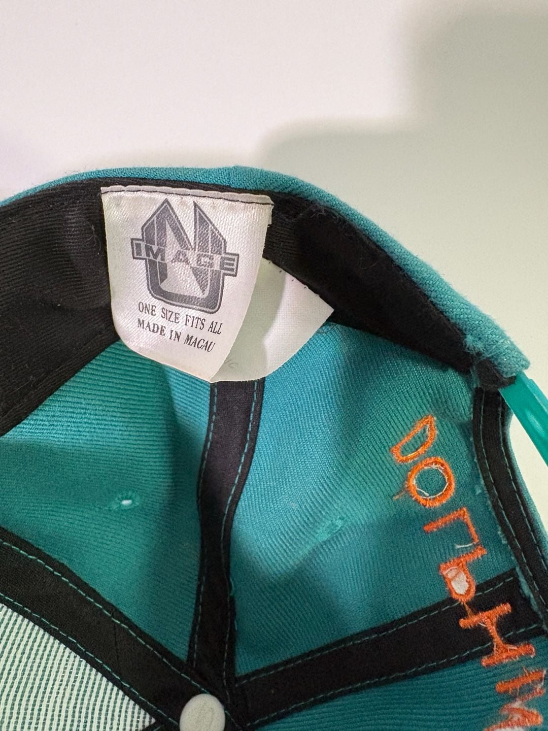 Image NFL Miami Dolphins Vintage Snapback Hat One Size Aqua Green 5